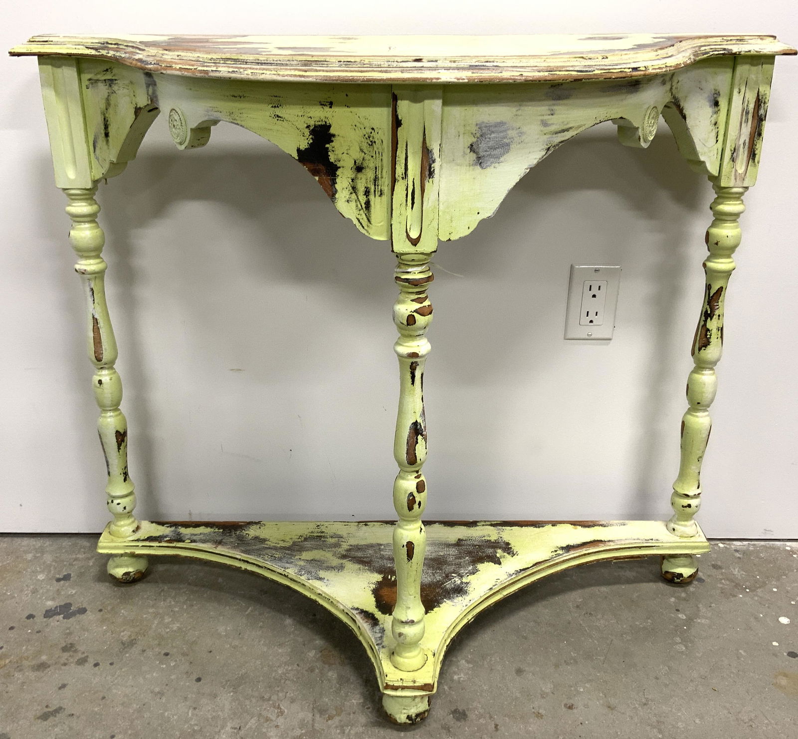 Vintage Carved Wooden Entryway Table (1 of 8)