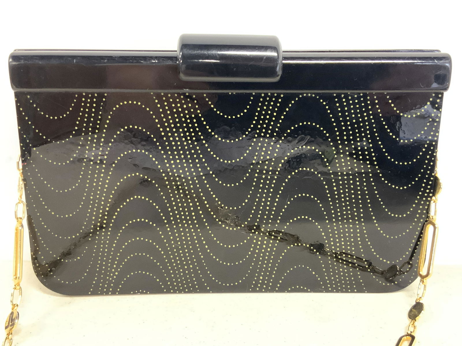 Raphael Salato Patterned Acrylic Handbag (1 of 10)