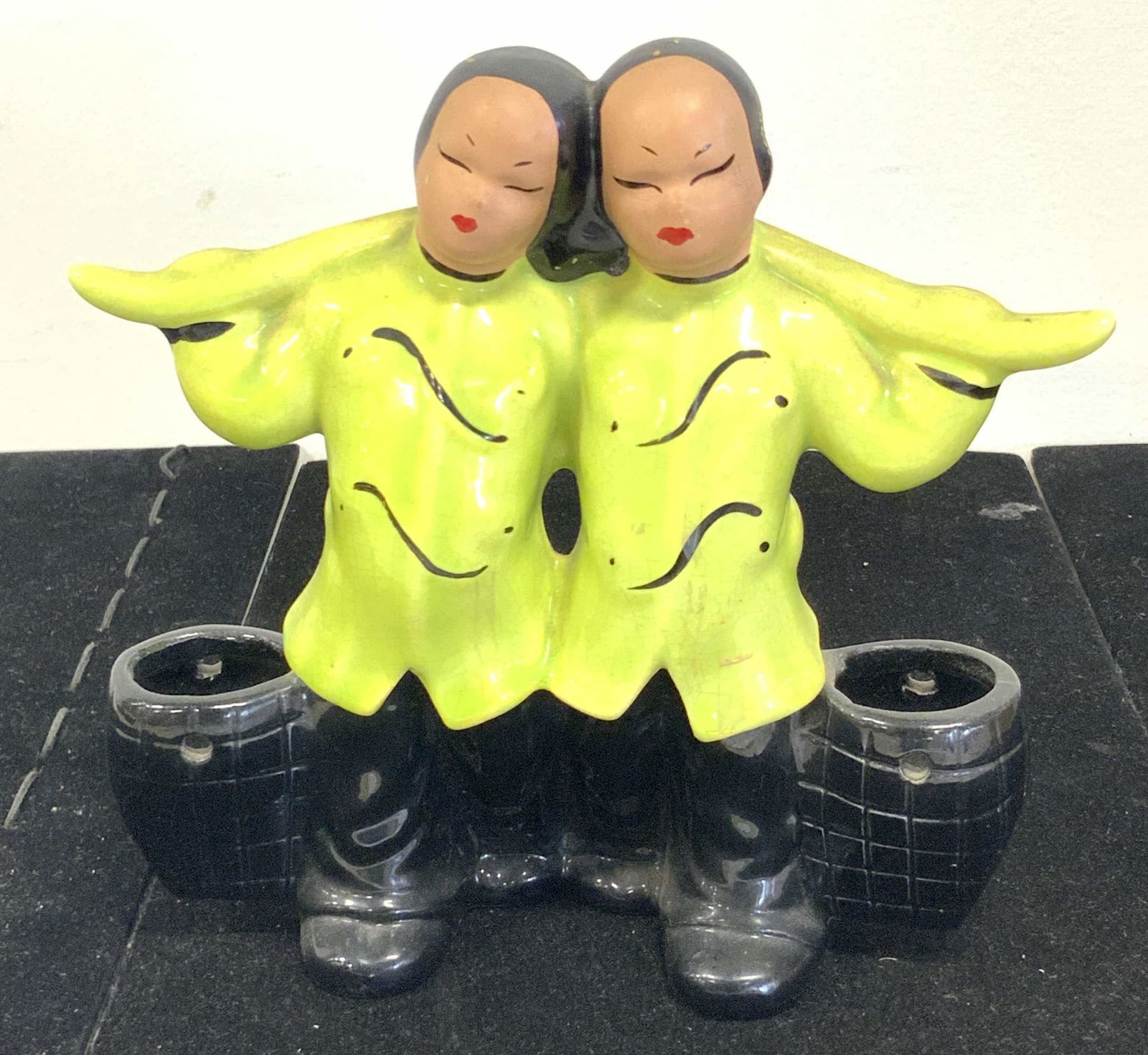 DORETTE SALTZMAN Asian Ceramic Twins Figural (1 of 9)