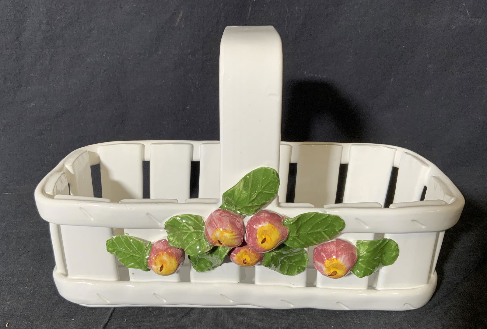 Italian Ceramic Basket Vessel (1 of 7)