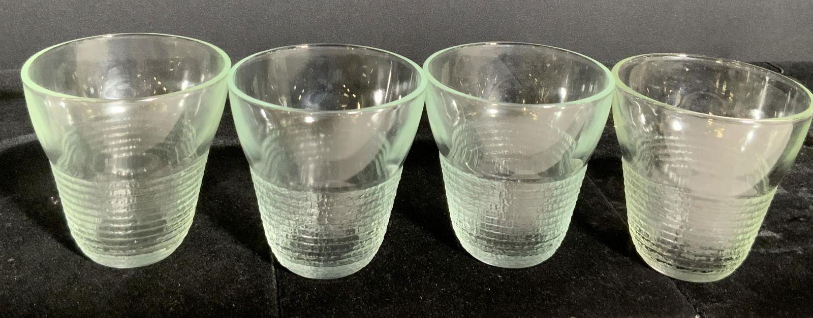 Set 4 Thick Walled Ribbed Glassware (1 of 8)