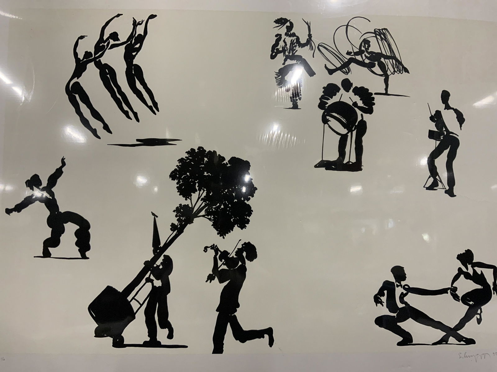Signed Ltd Ed Litho of Silhouettes (1 of 8)