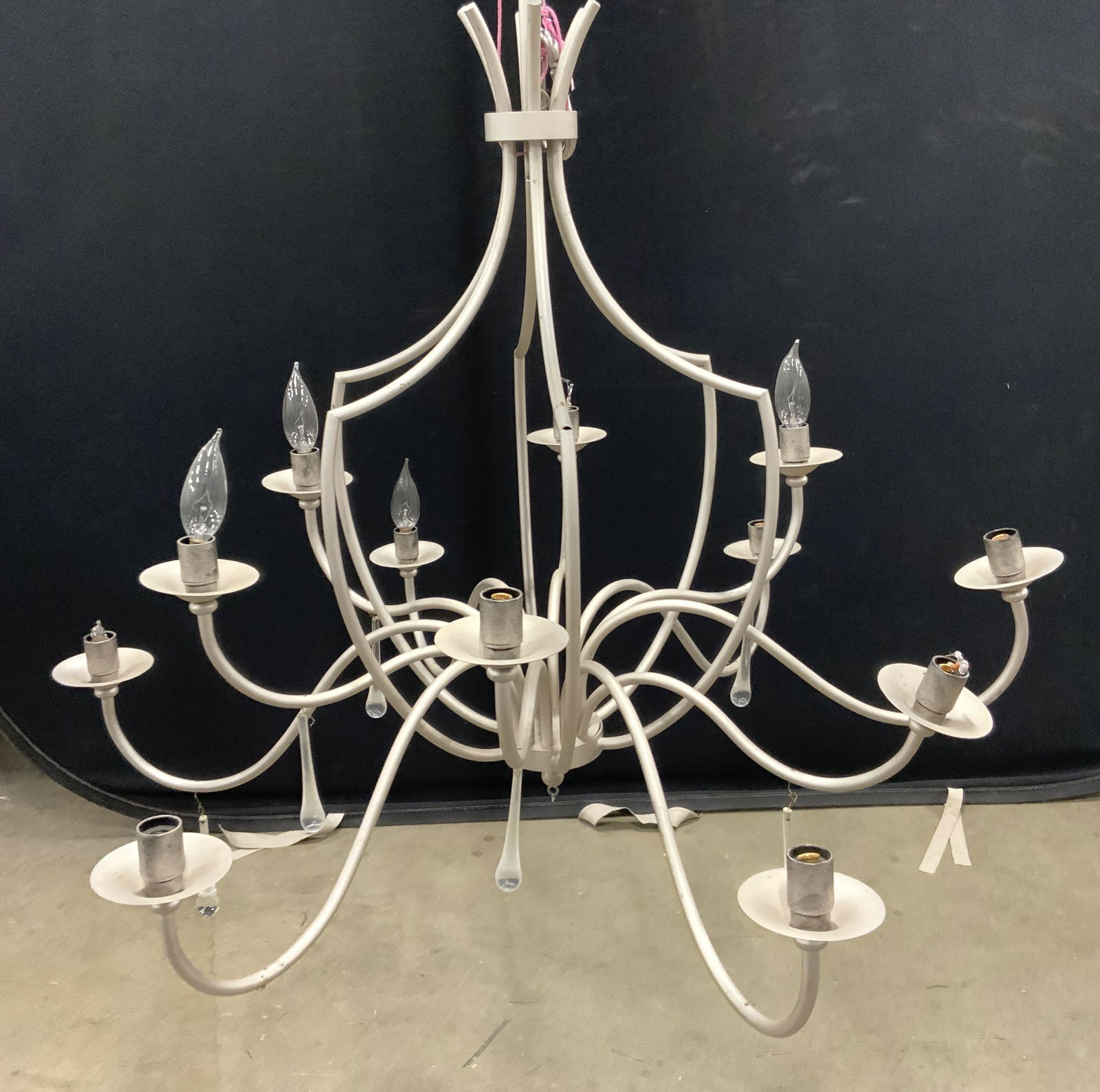 12 Arm Metal Chandelier (1 of 10)