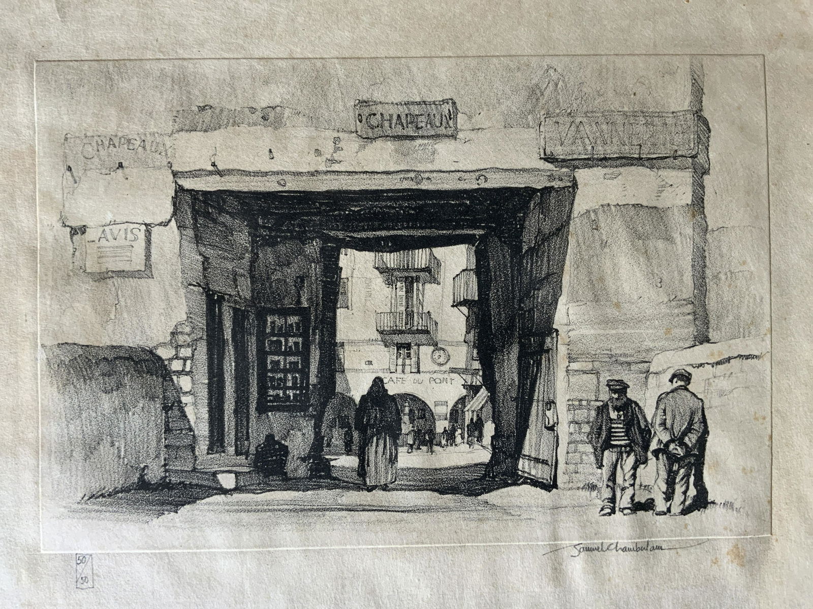 SAMUEL CHAMBERLAIN Signed Drypoint Etching (1 of 5)