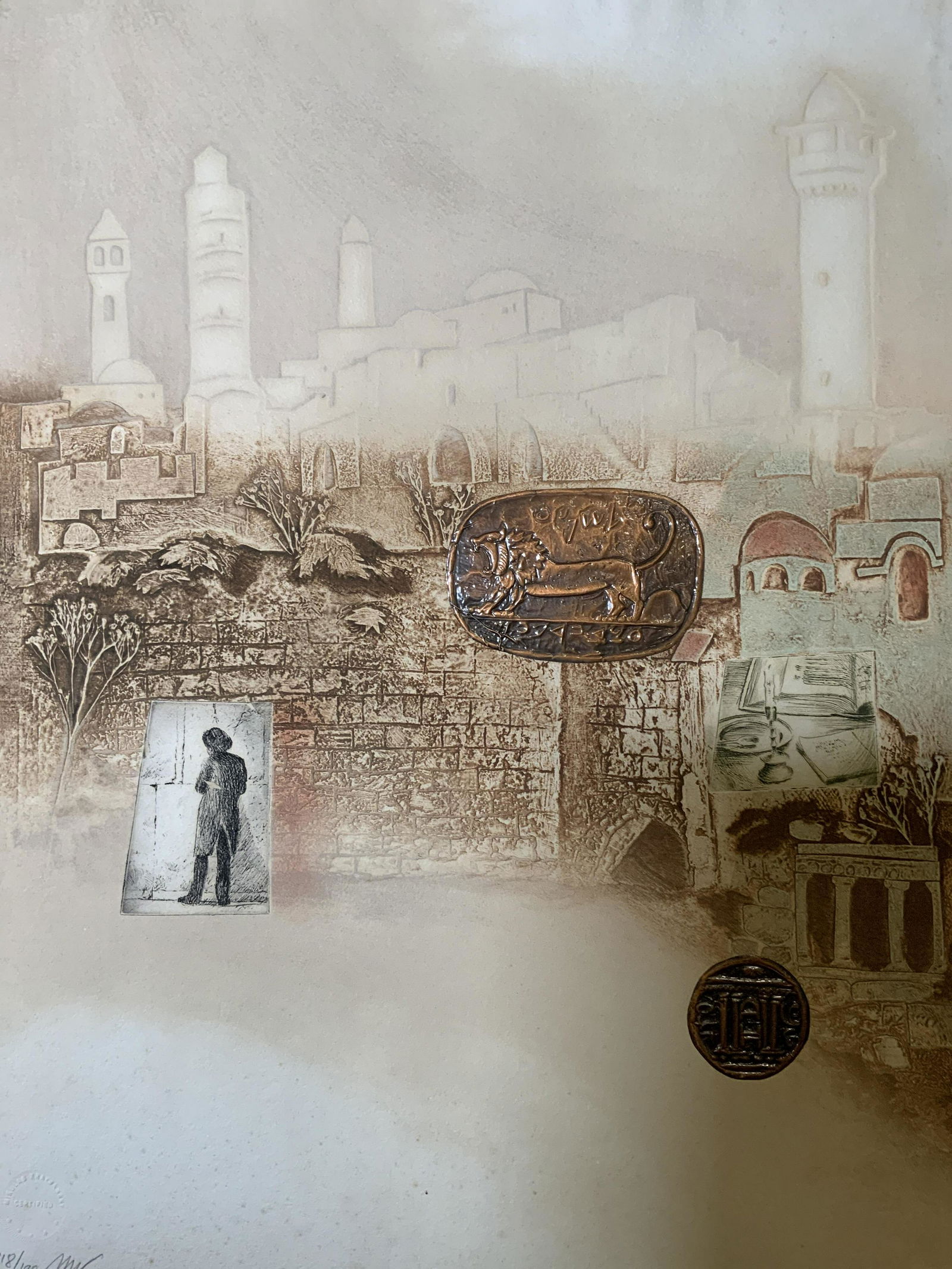 Initialed Ltd Ed Mixed Media Embossed Paper (1 of 7)