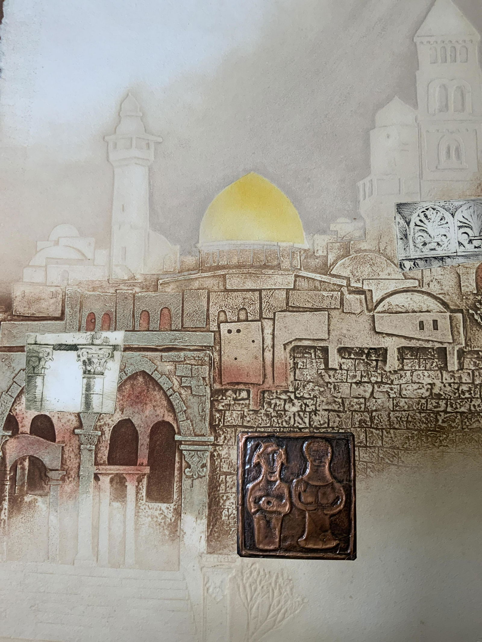 Initialed Ltd Ed Mixed Media Embossed Paper (1 of 6)