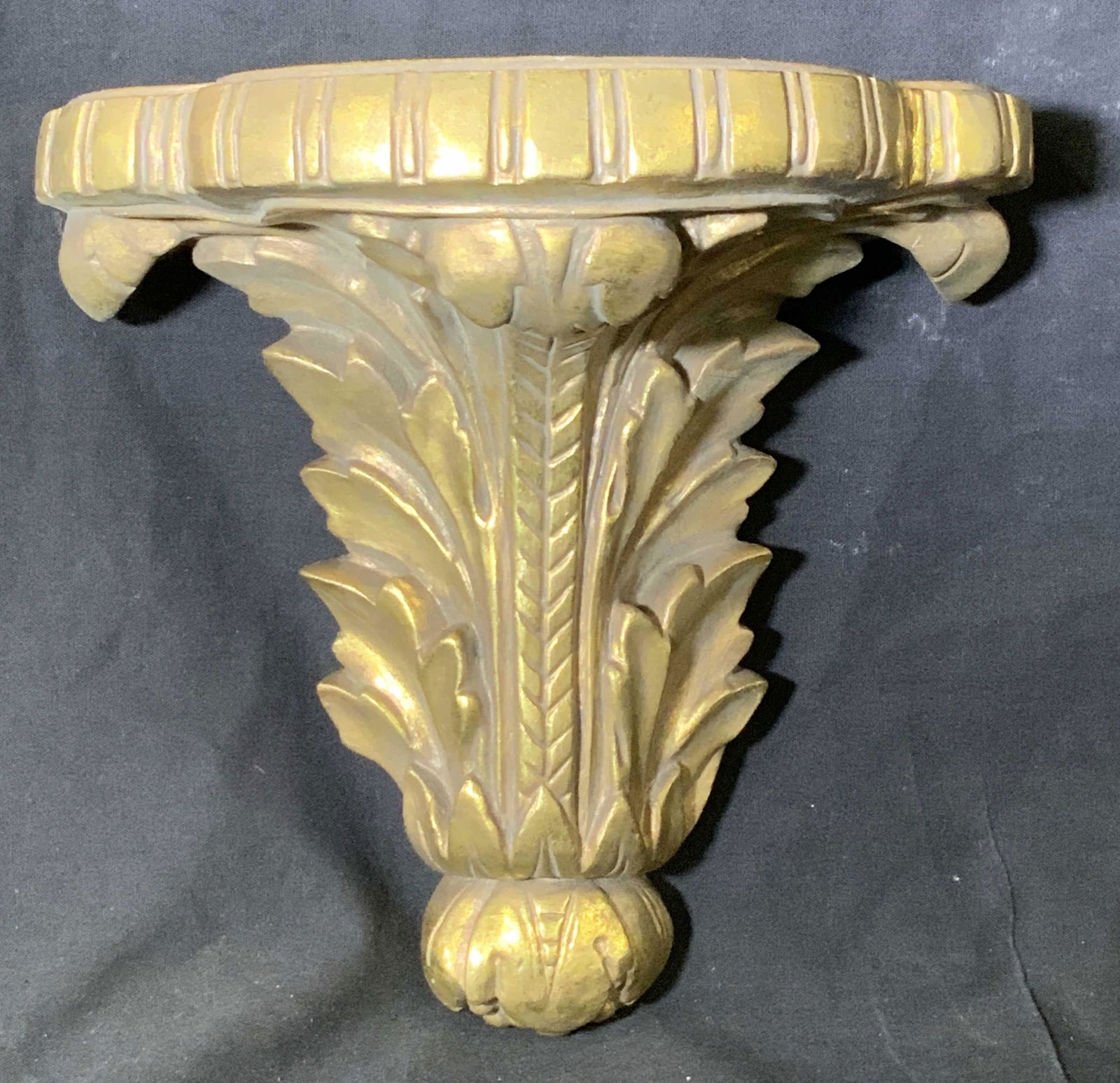 Gilt Neoclassical Wall Sconce Shelf (1 of 7)