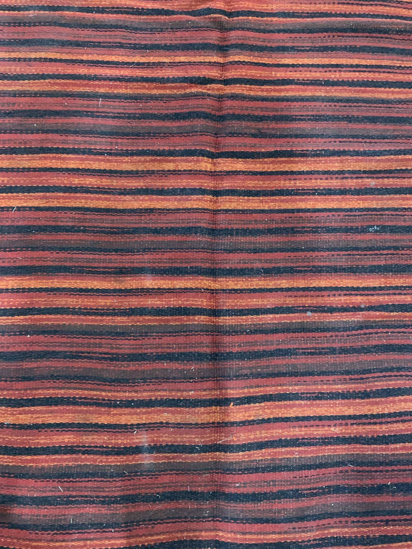 Vintage Handmade Striped Wool Rug (1 of 7)