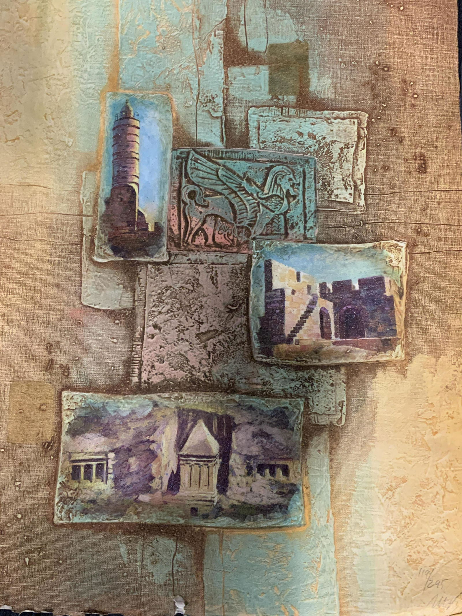 Initialed Ltd Ed Mixed Media Embossed Paper (1 of 7)