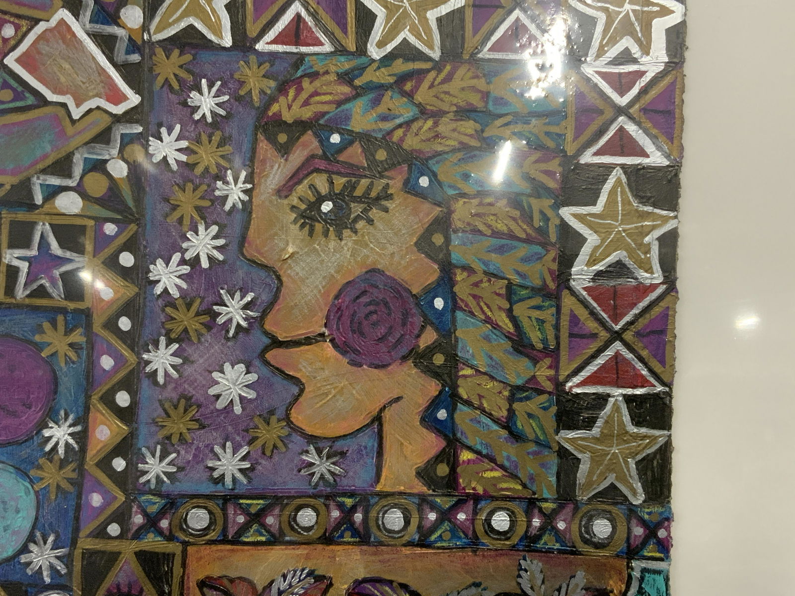 Signed Mixed Media Abstract Artwork (1 of 9)