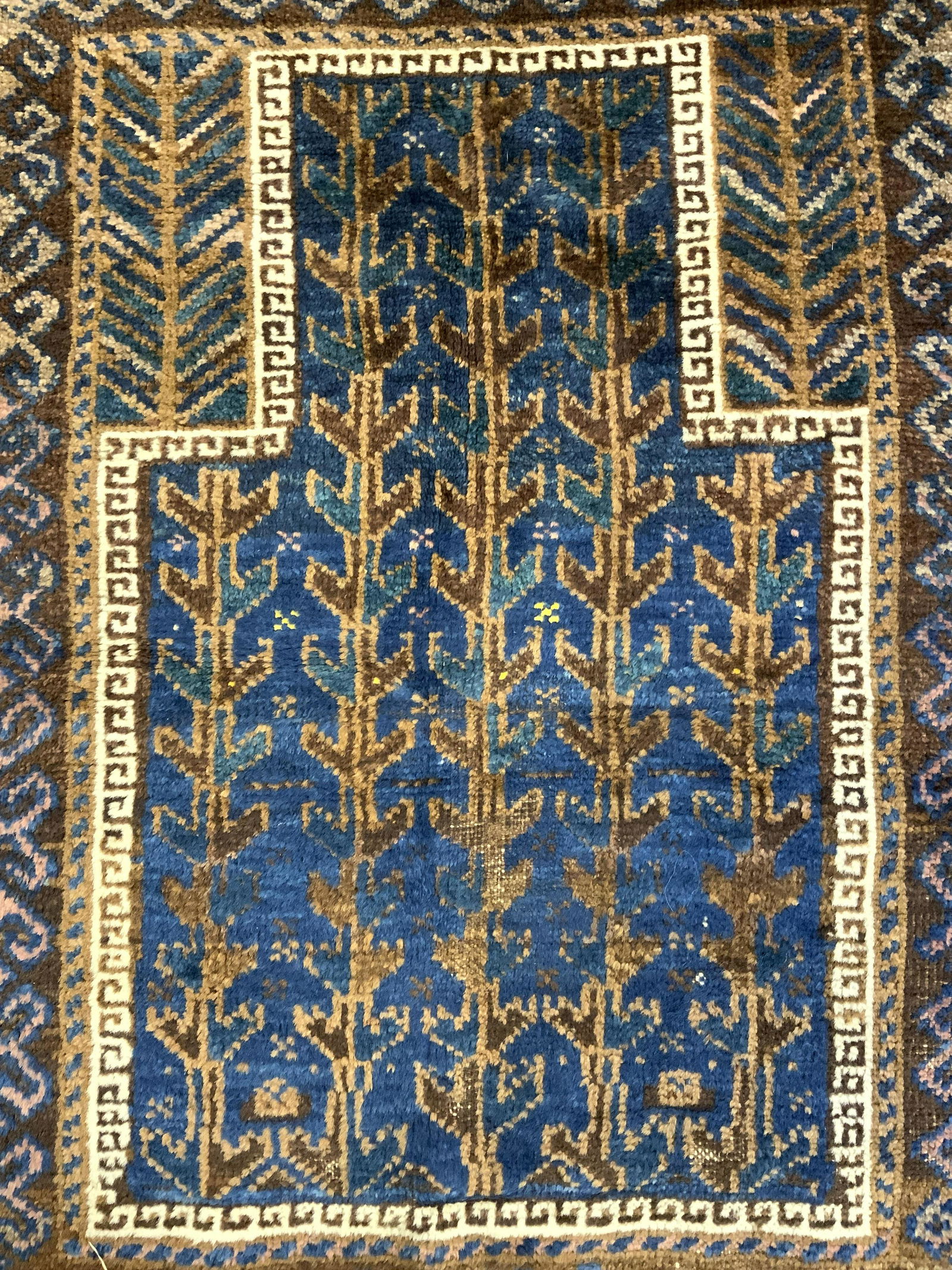 Vintage Handmade Fringed Persian Prayer Rug (1 of 8)