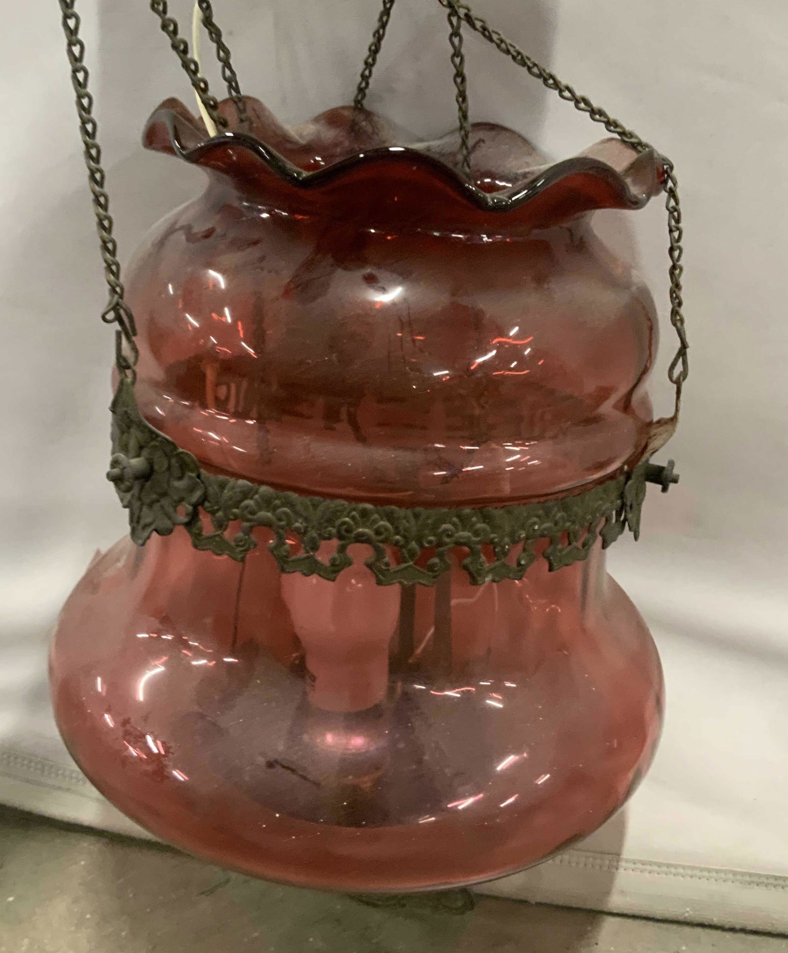 Early 1900s Glass Ceiling Pendant & Flush mount (1 of 10)