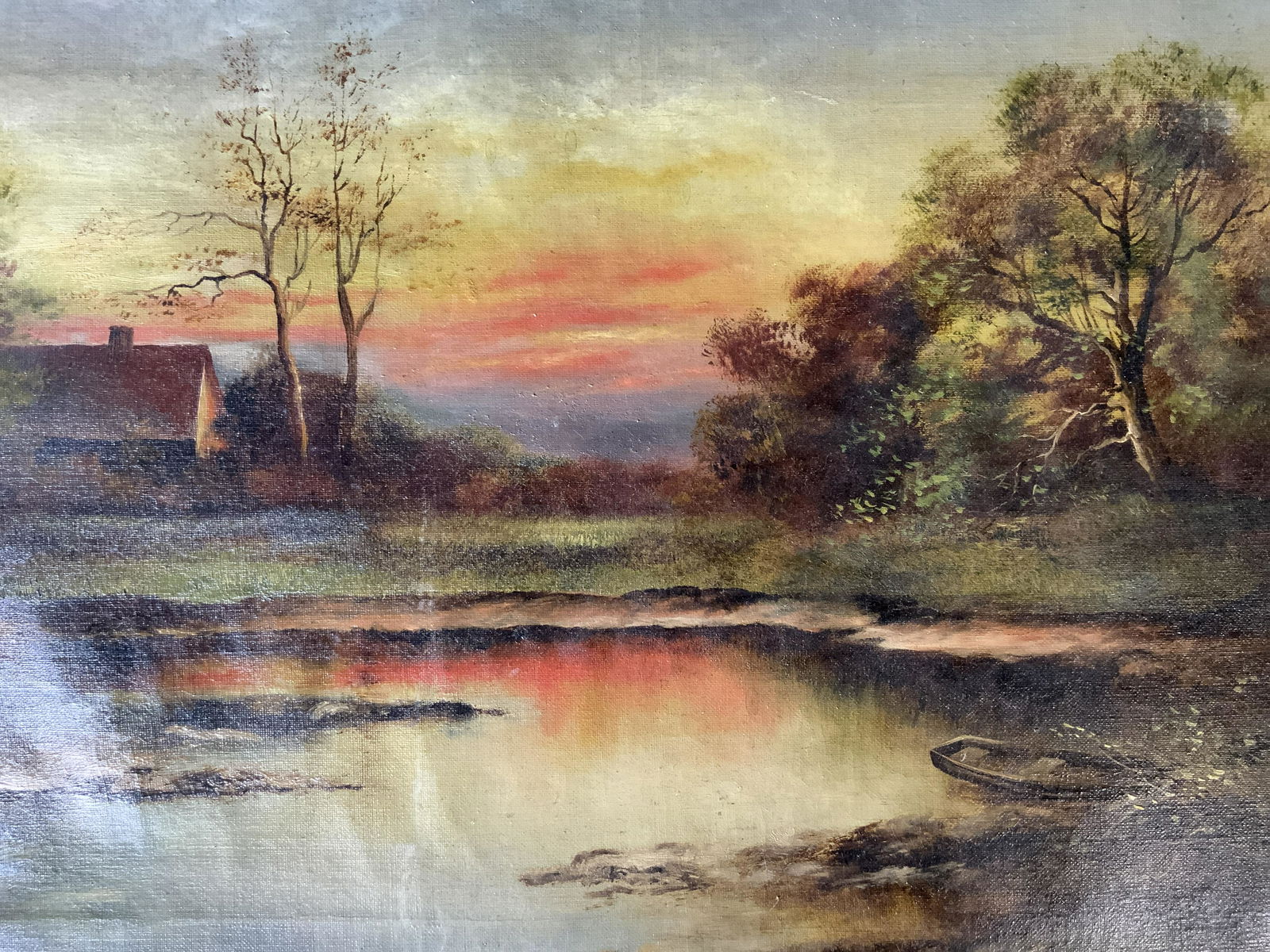 Antique ELLA MEYERS Signed Oil Painting 1912 (1 of 8)