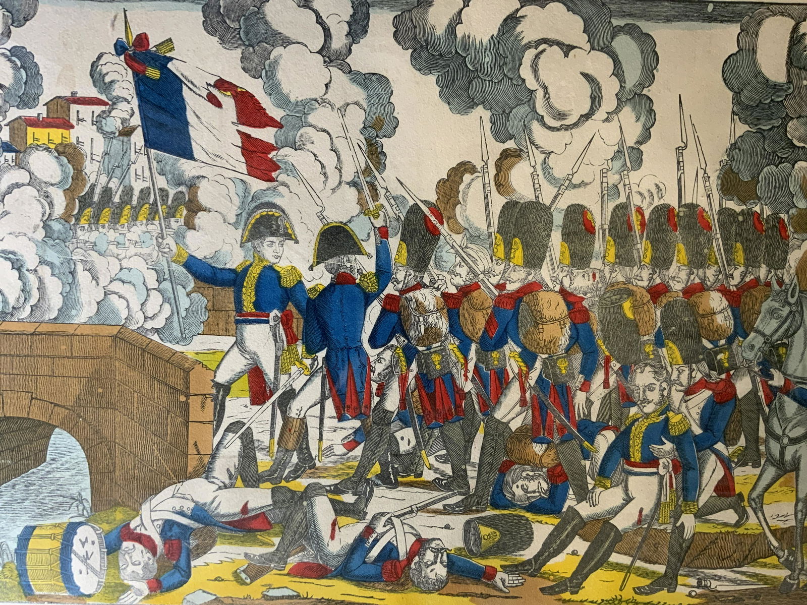 FRANCOIS GEORGIN Battle of Arcole Woodcut (1 of 7)