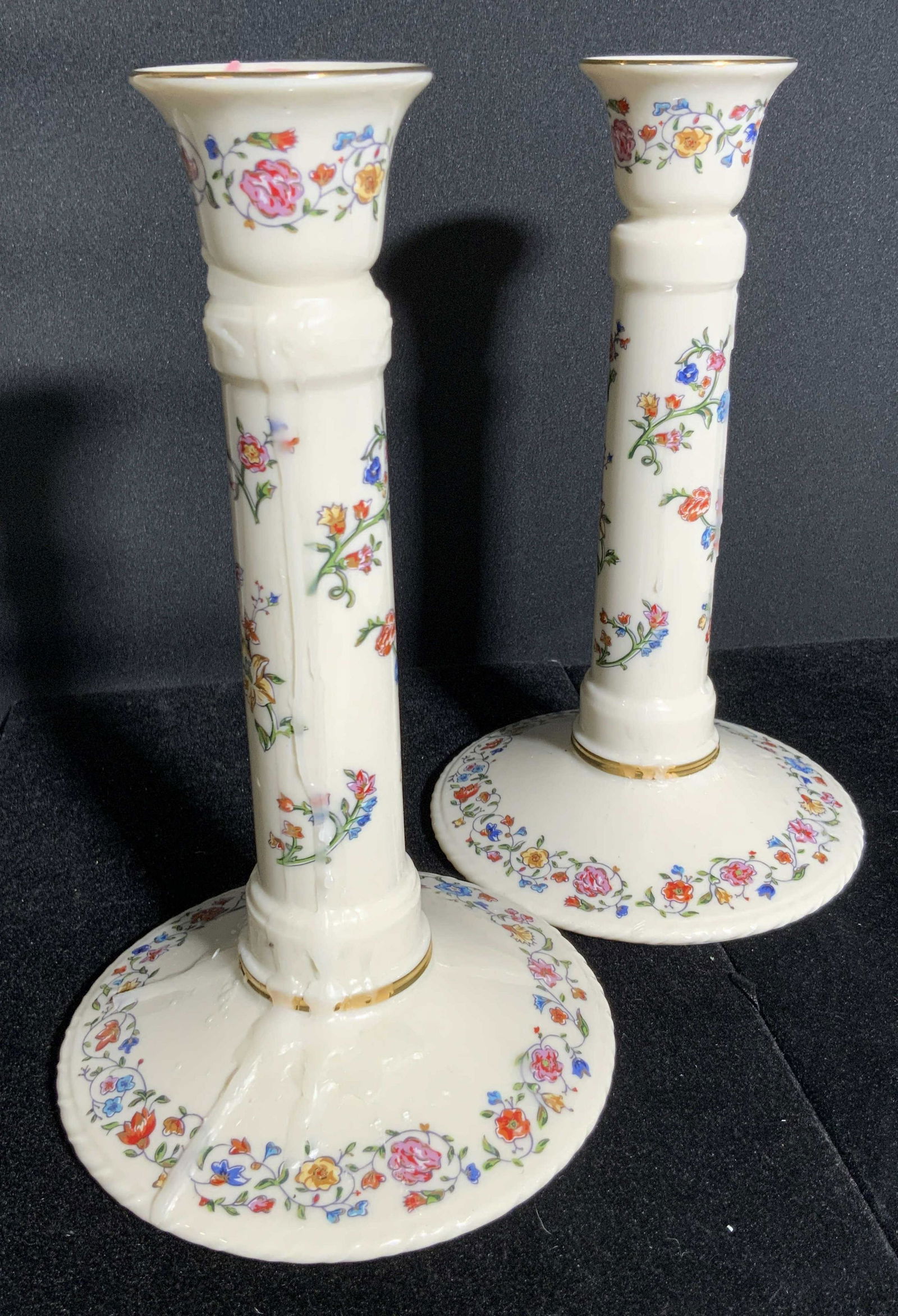 2 LENOX Judaic Collection Porcelain Candlesticks (1 of 10)