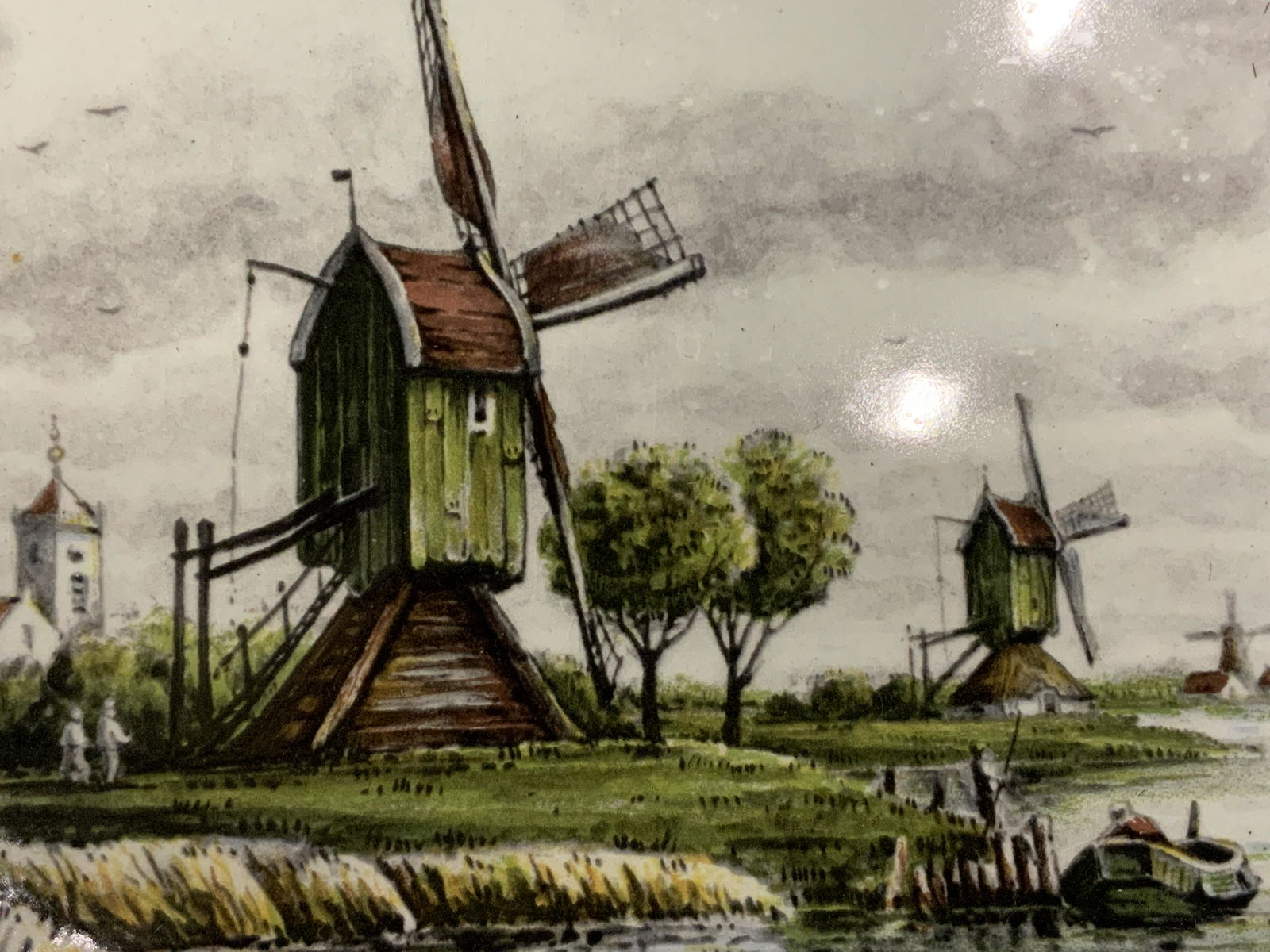 Framed Hand Painted Tile Artwork (1 of 6)