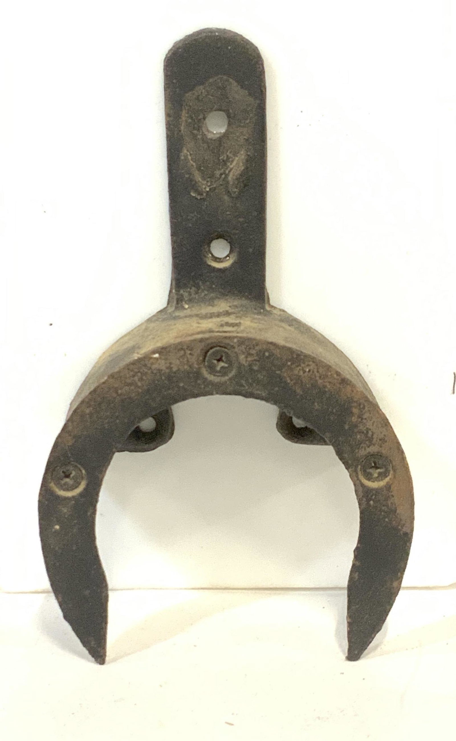 ANTIQUE IRON BRIDLE REIN HOOK: Horseshoe Bridle Holder is a great addition to any home or barn, made of iron, this bridle hook is antique, craftsman made, and as it?s said, ?nothing is made like back in the old days?. two wall moun