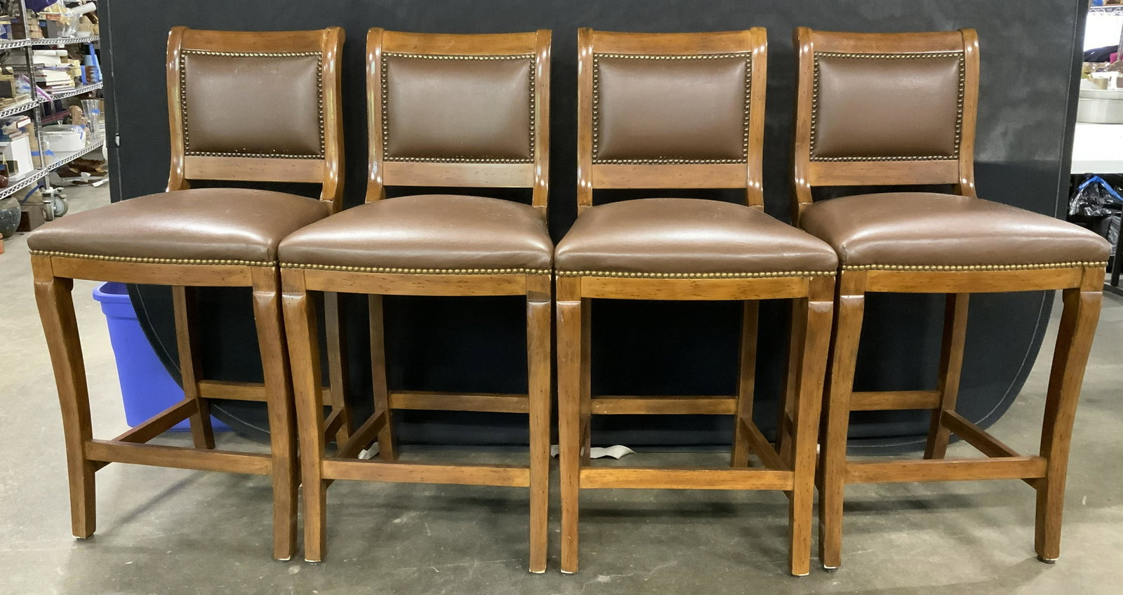 Set 4 Wooden Side Chairs (1 of 10)