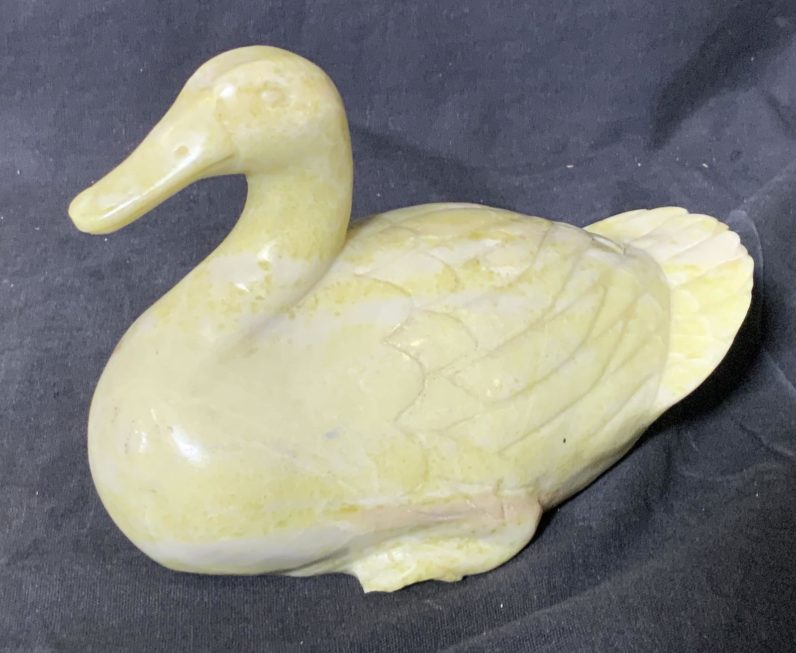 Hand Carved Stone Duck Figural (1 of 6)