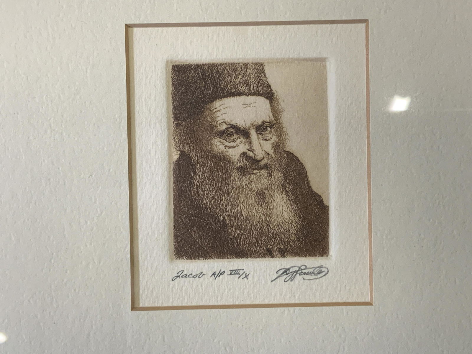 Signed Ltd Ed Copper Etching Portrait (1 of 7)