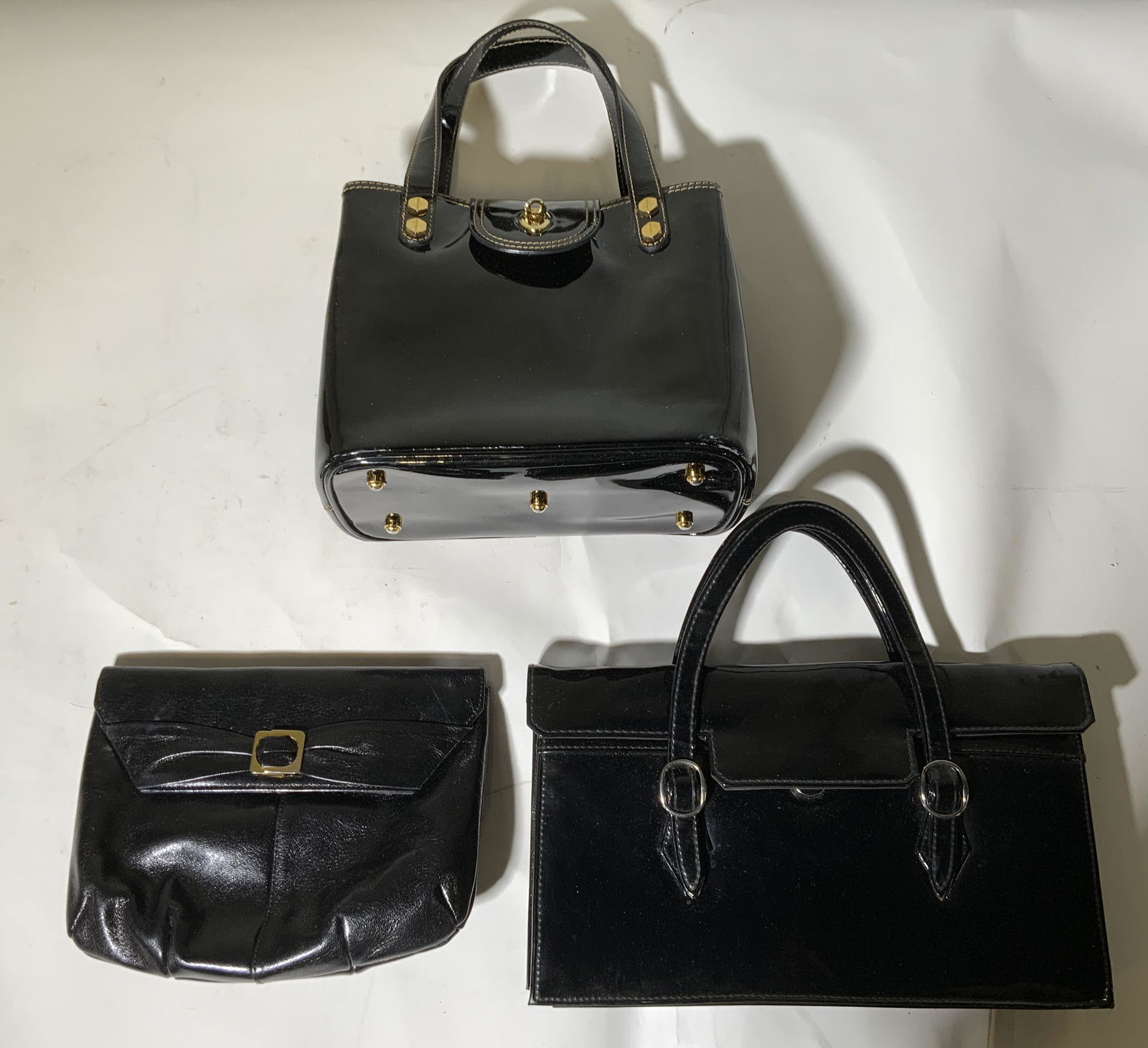 Lot 3 Leather & Patent Leather Bags (1 of 6)