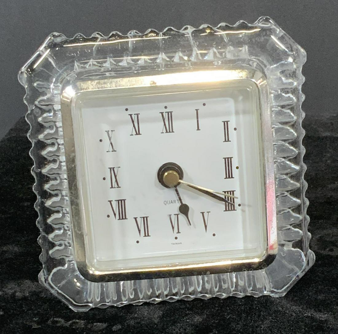 Embossed Lead Crystal Quartz Clock (1 of 7)