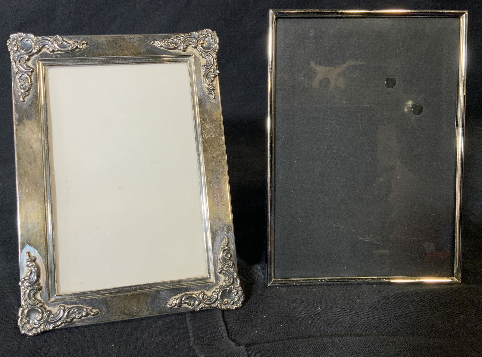 2 Silver Toned Metal Picture Frames (1 of 6)