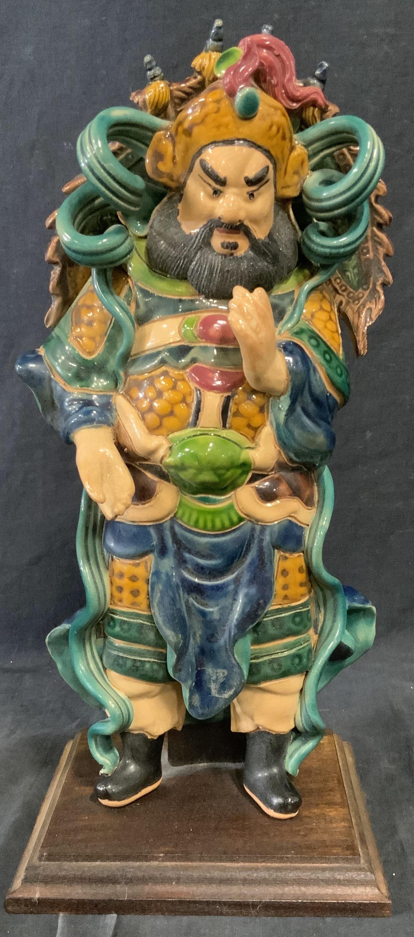 Chinese Ceramic Figural Statue (1 of 6)