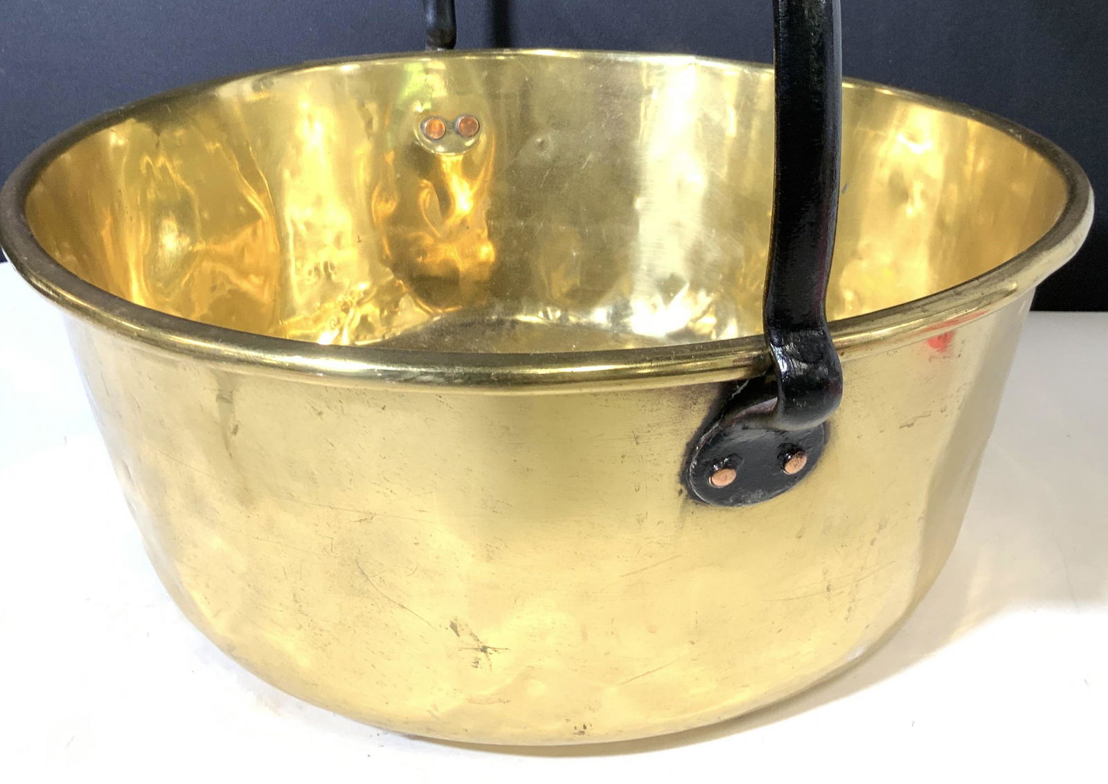 Hammered Brass Metal Multi Use Bucket, 1+ Ft (1 of 6)