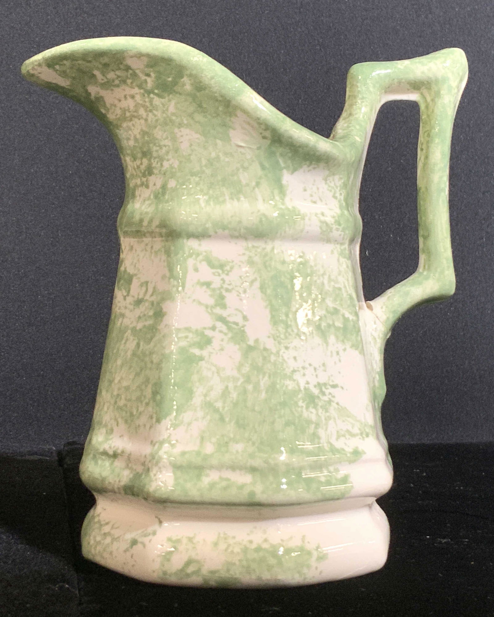 Handmade Vintage Glazed Ceramic Creamer, Pottery (1 of 7)