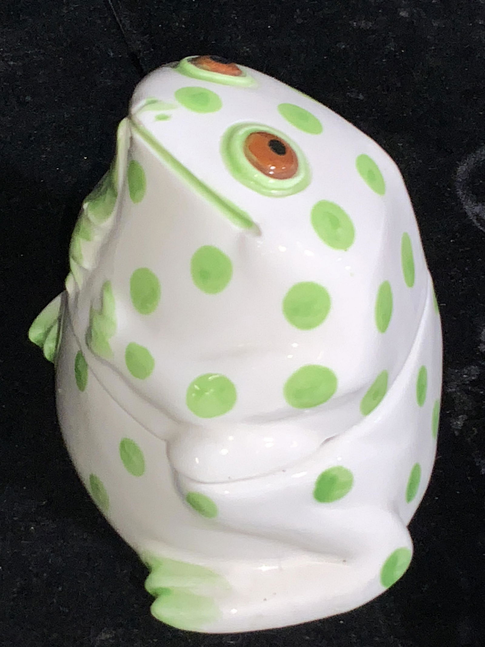 Hand Painted Ceramic Frog Form Vessel, Lidded (1 of 11)