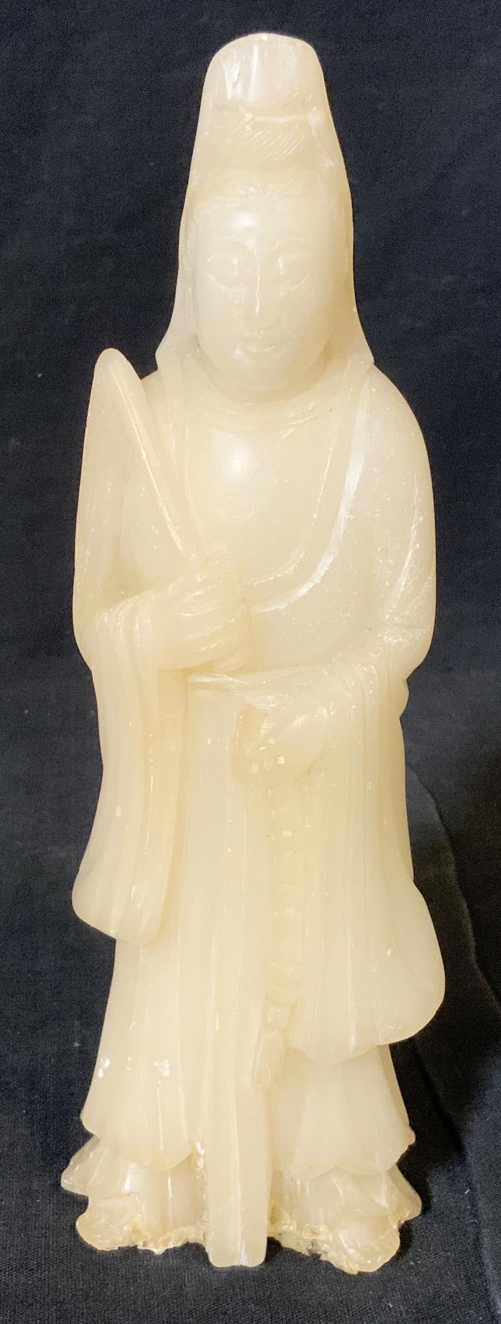 Chinese White Soapstone Figural (1 of 8)