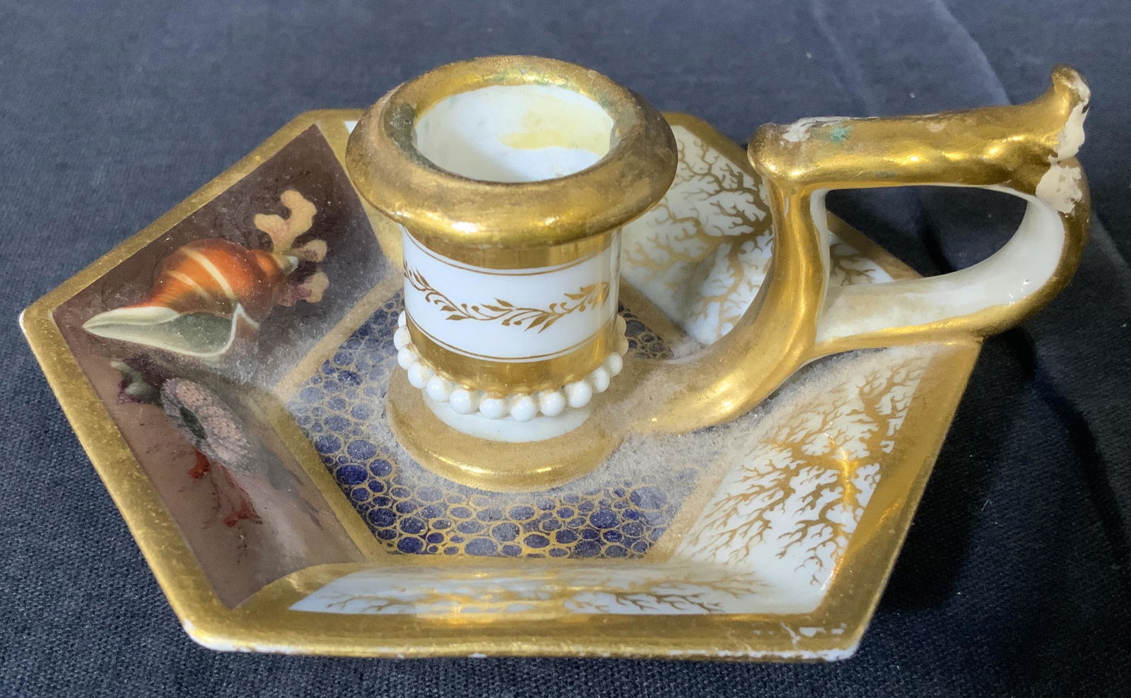 Royal Worcester Porcelain Chamber Stick (1 of 7)