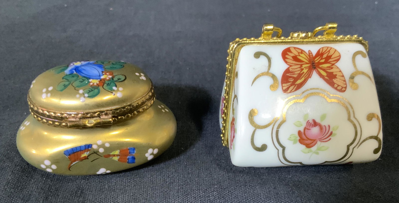 Group Lot 2 Porcelain Trinket Boxes (1 of 6)