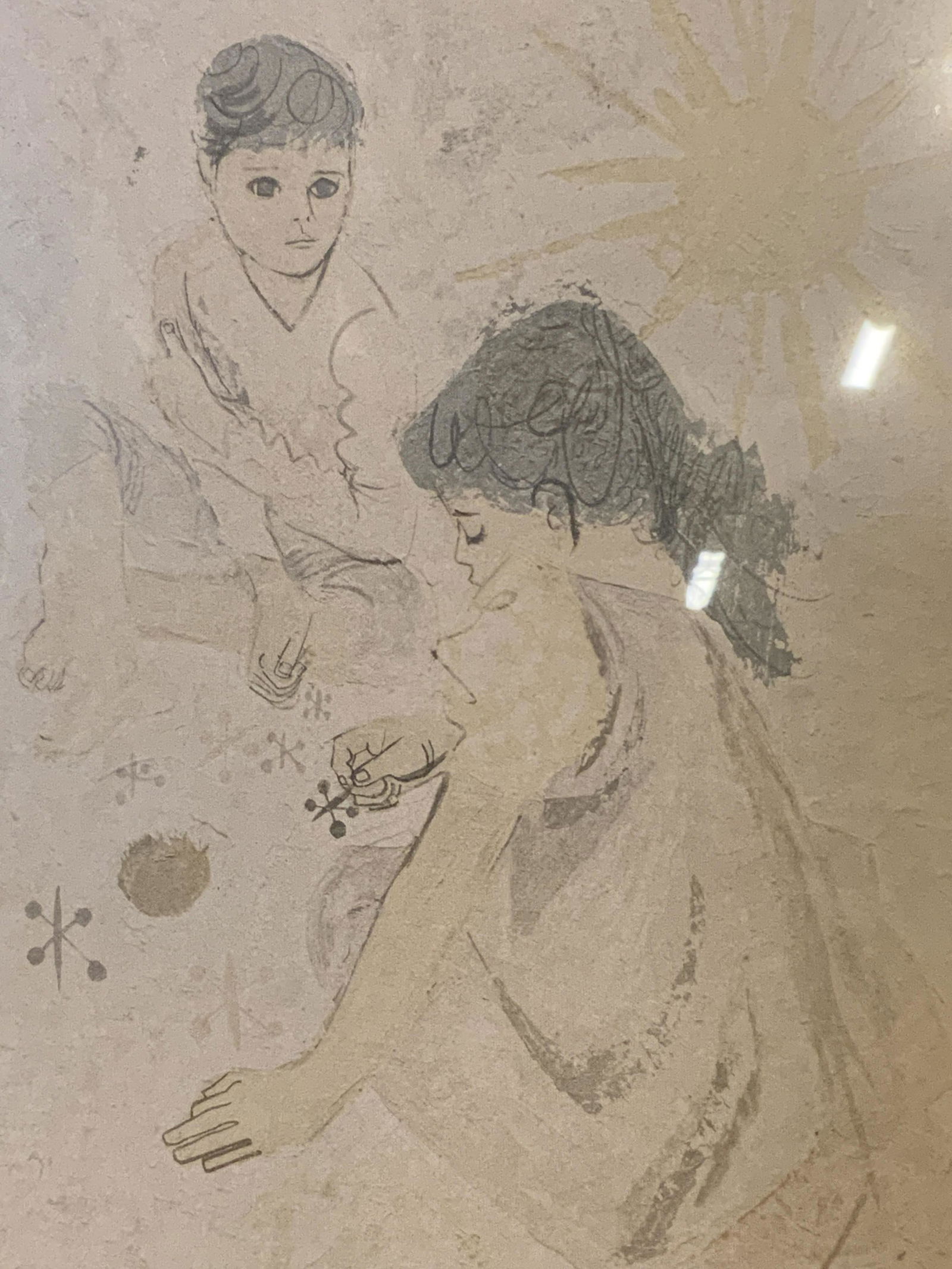 Pair Abstract Expressionist Lithographs (1 of 7)