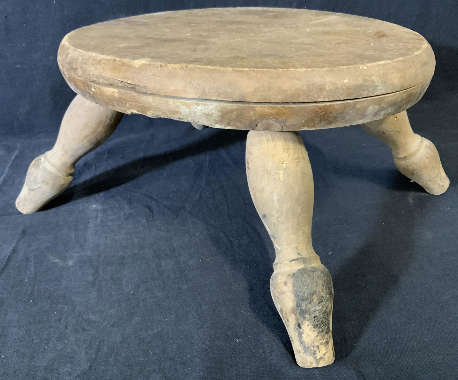 Antique Wooden Milking Stool (1 of 6)