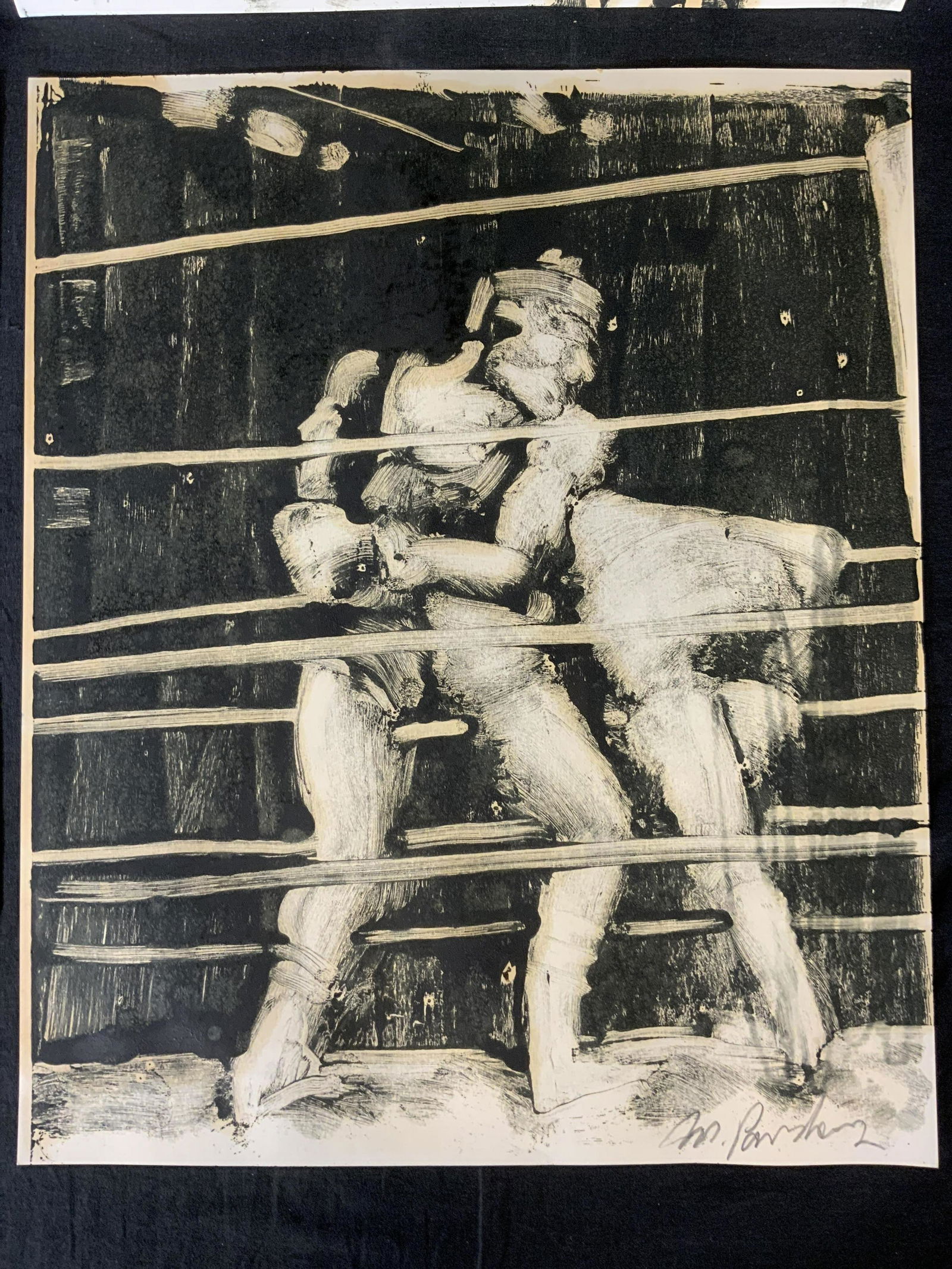 Lot 4 M PARASKAVAS Signed Lithographs (1 of 7)