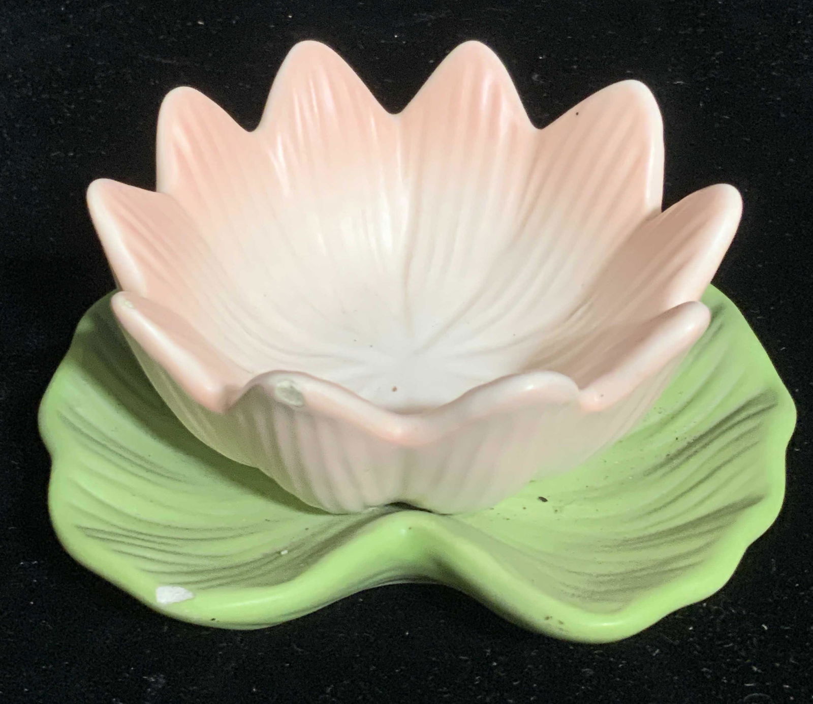 FITZ & FLOYD Signed Floral Ceramic Trinket Dish (1 of 5)