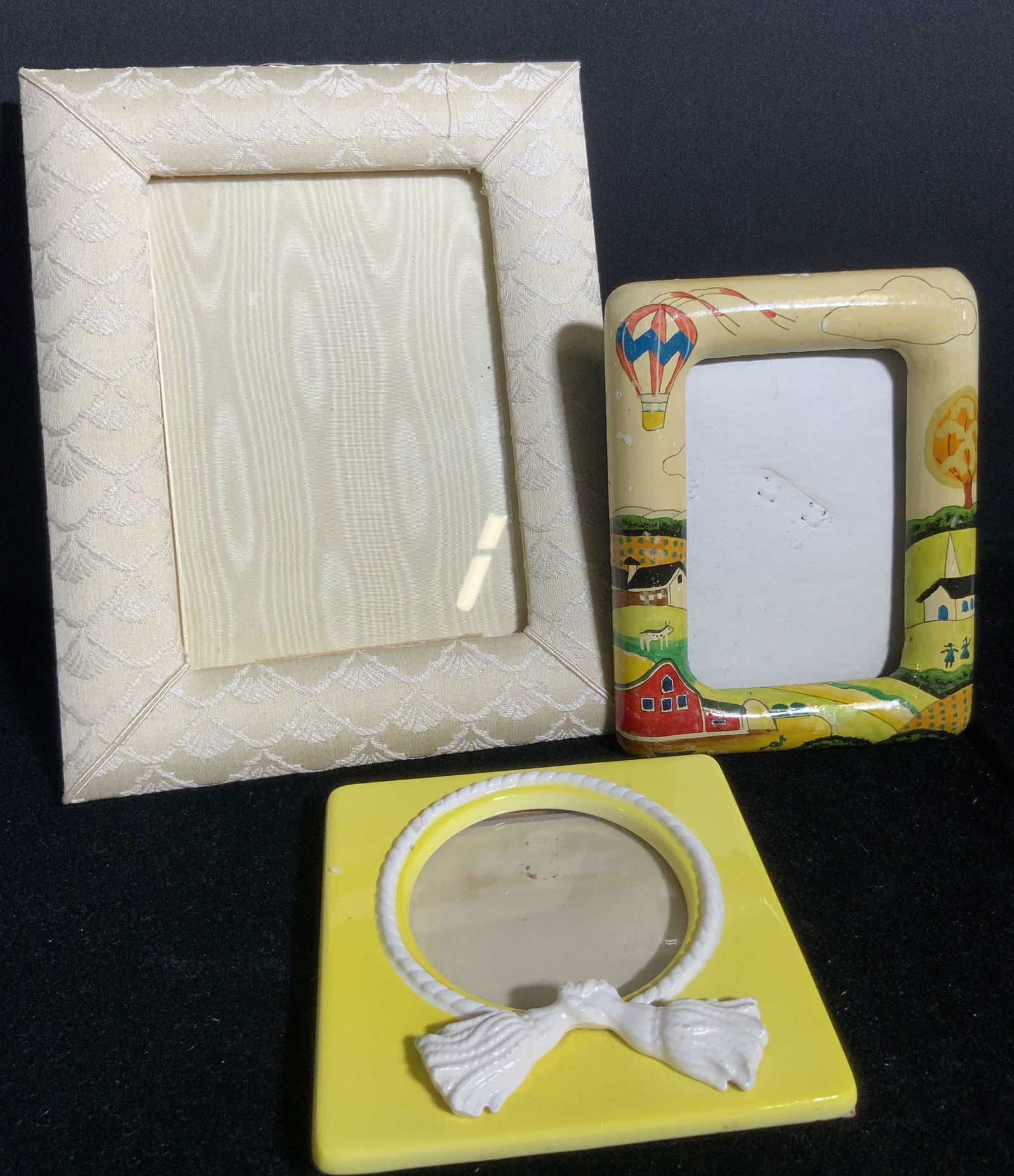 Lot 3 Tabletop Picture Frames, Fitz & Floyd & More (1 of 9)