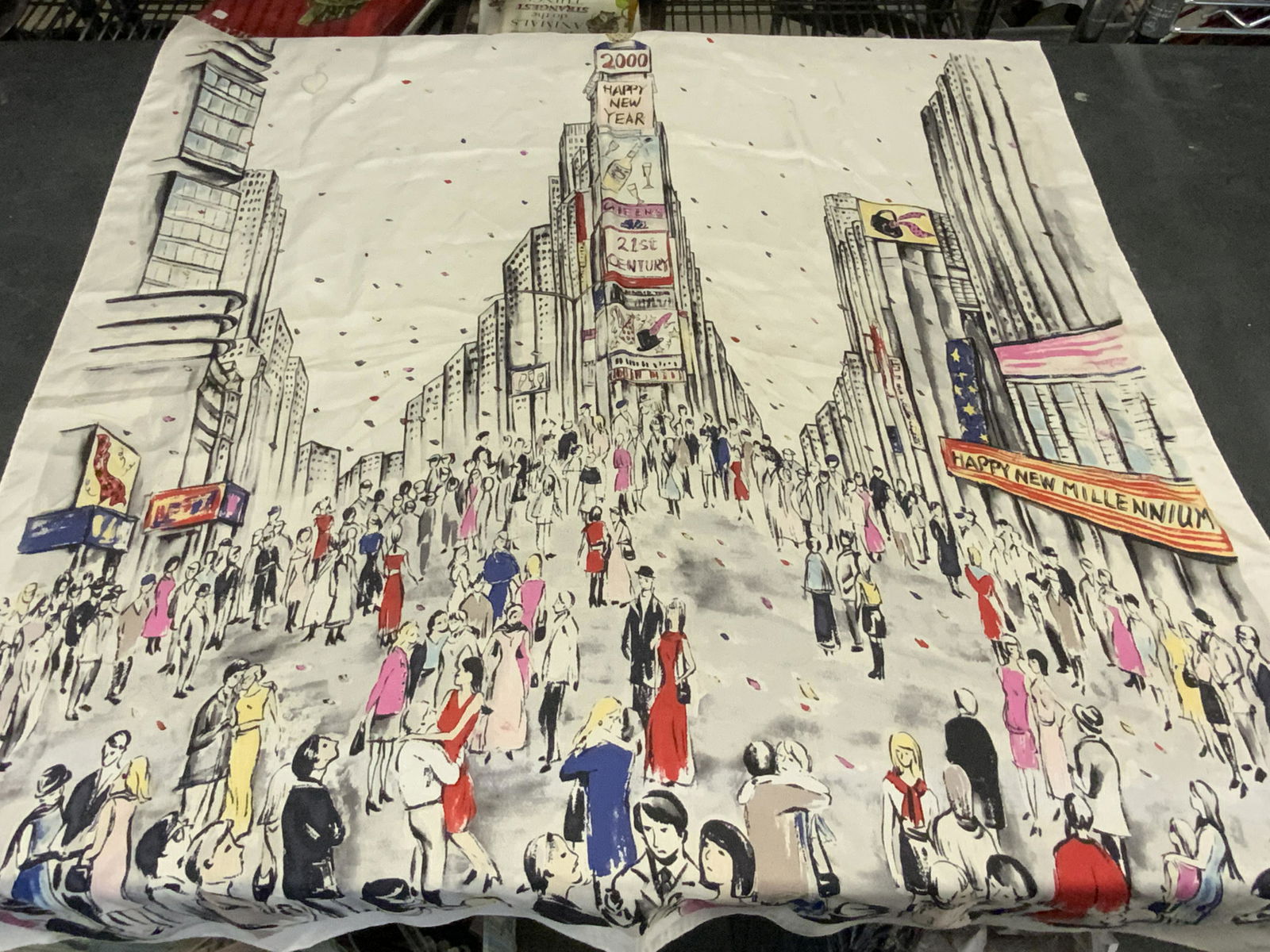 ECHO New Millennium Patterned Silk Scarf (1 of 10)