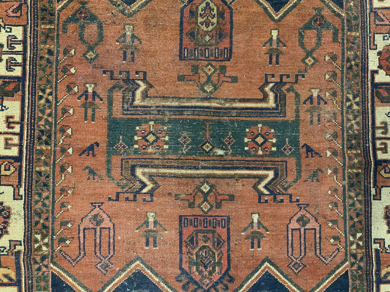 Antique Persian Wool Area Rug (1 of 7)