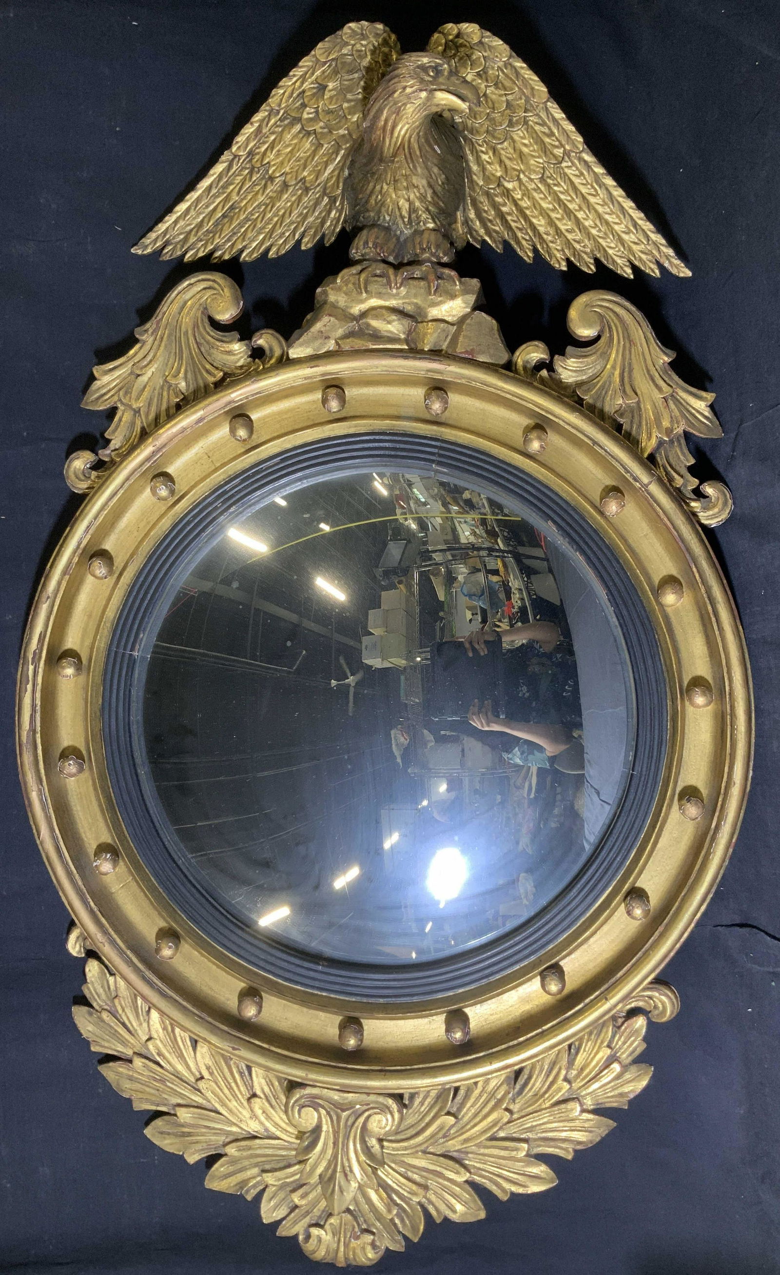Antique Bull’s Eye Federal Mirror (1 of 7)
