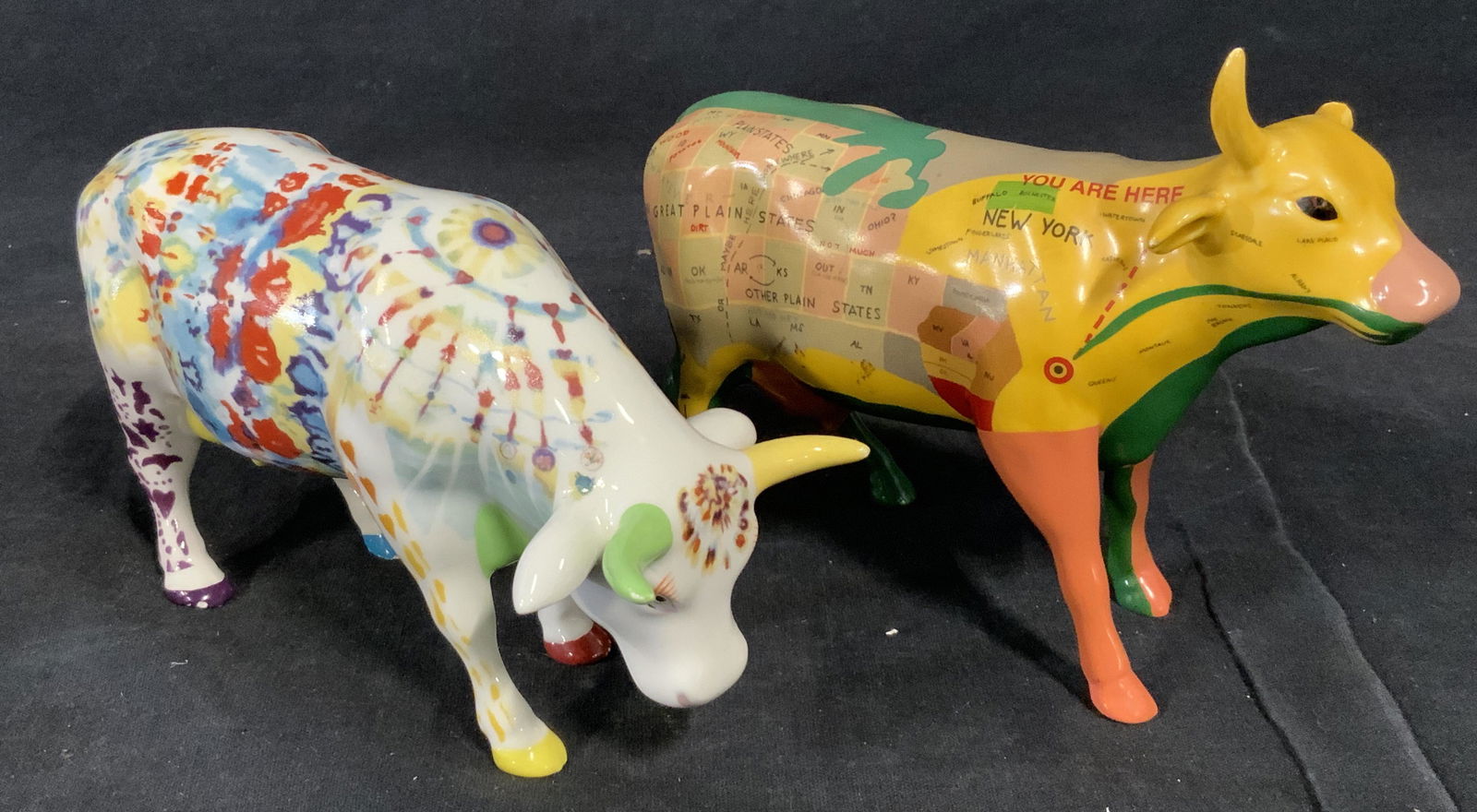 Pair Ceramic Bull Figurines (1 of 6)
