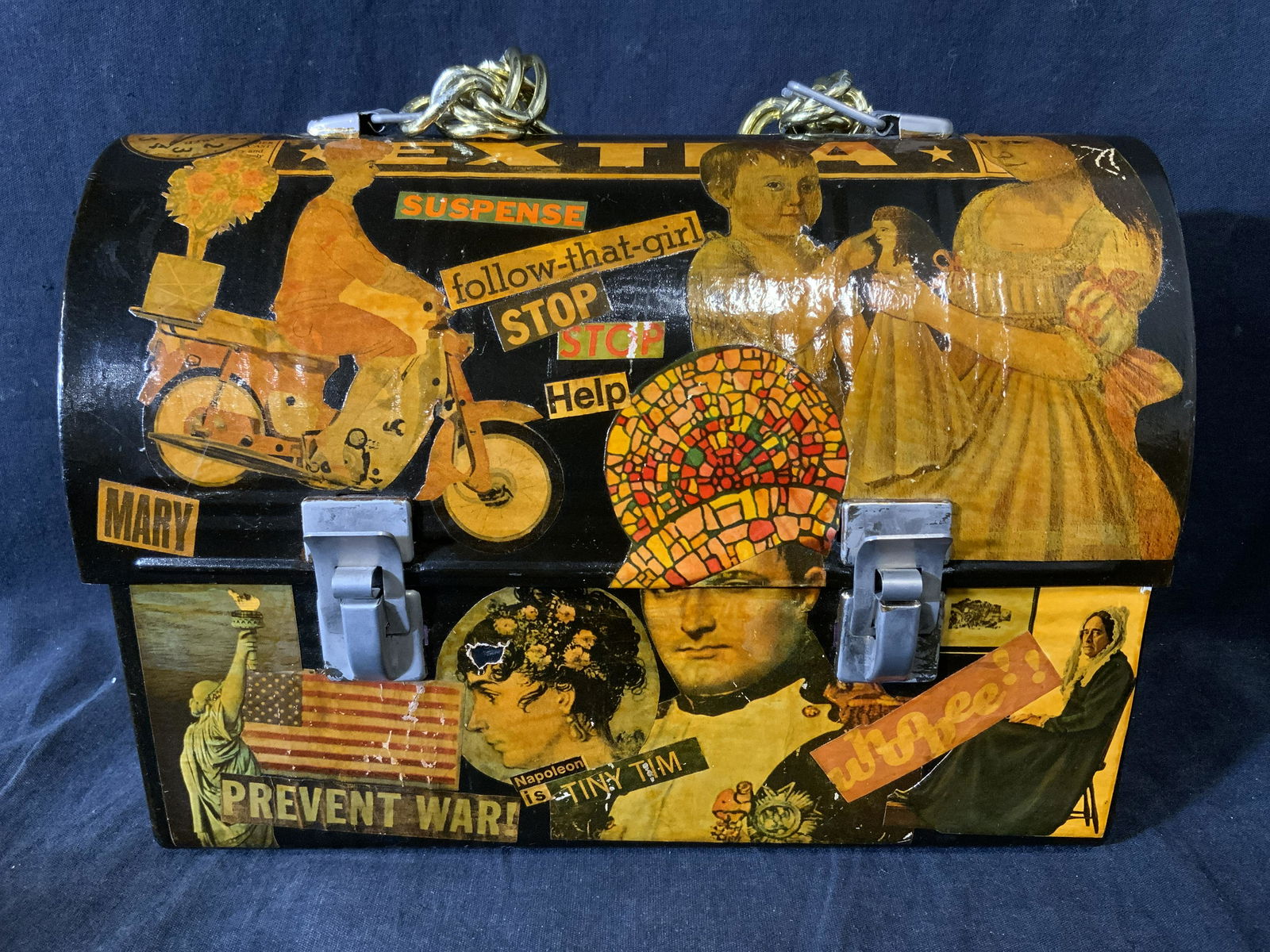 Metal Decoupage Handled Lidded Box (1 of 7)