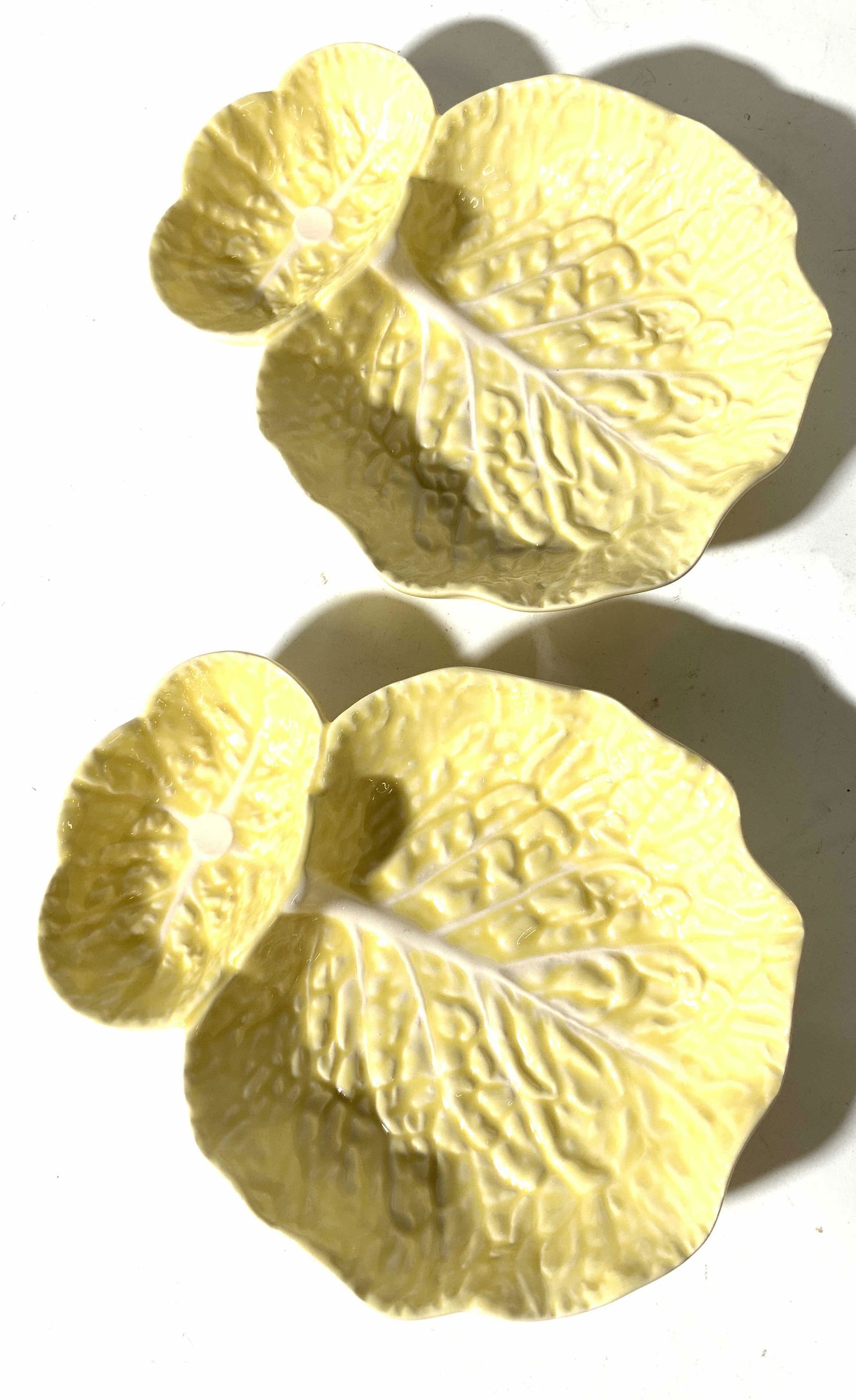 4 BORDALLO PINHEIRO Porcelain Cabbage Dishes (1 of 8)