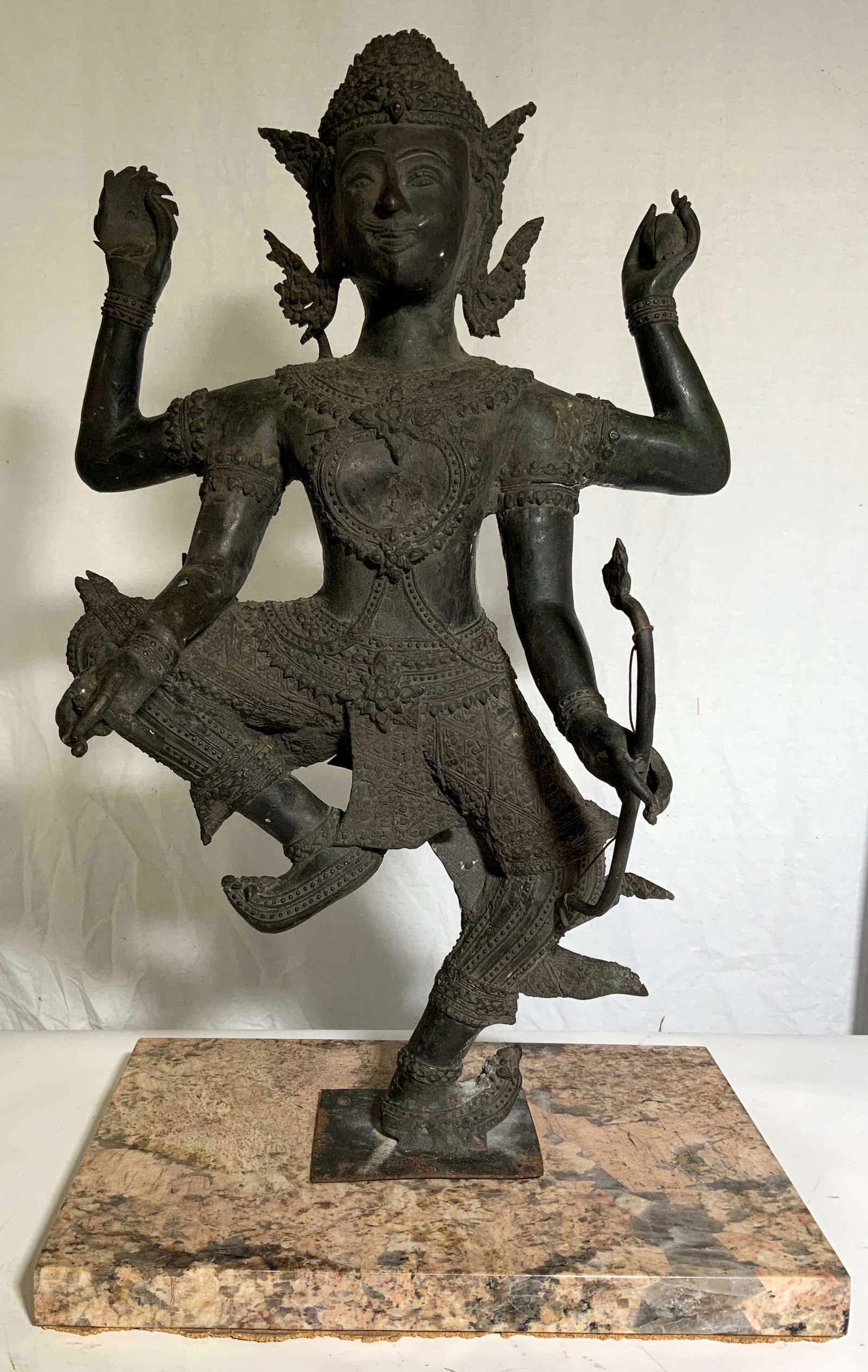 South East Asian Cast Iron Vishnu Sculpture (1 of 8)