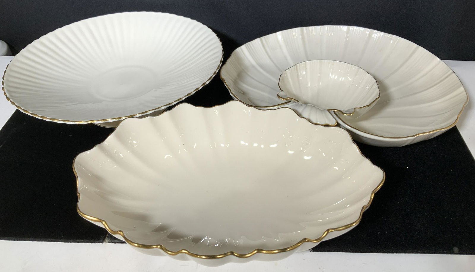 SET 3 LENOX USA 24 K Gilt porcelain Serving Dishes (1 of 8)