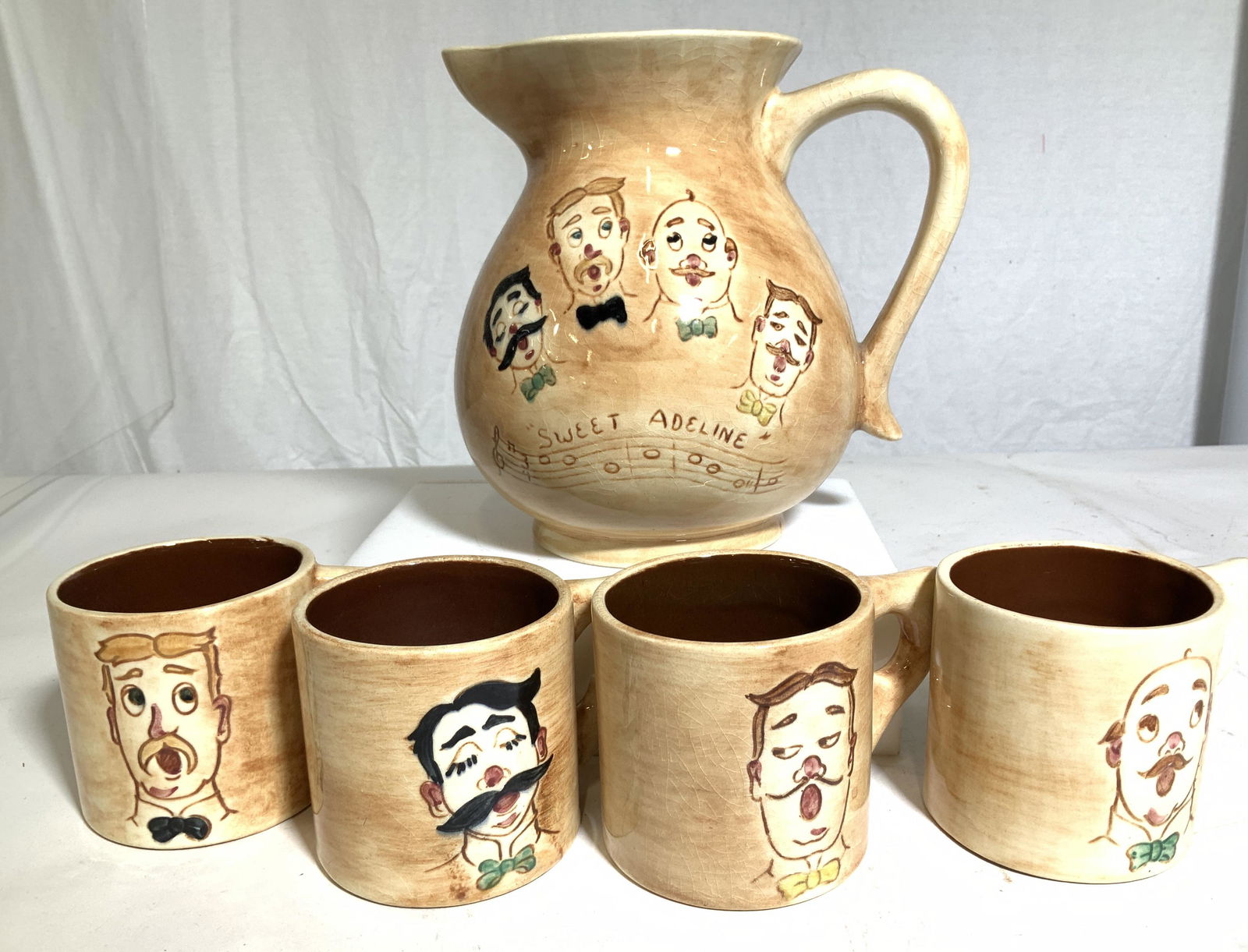 PENNSBURY POTTERY Pitcher & Mug Set 5 (1 of 7)