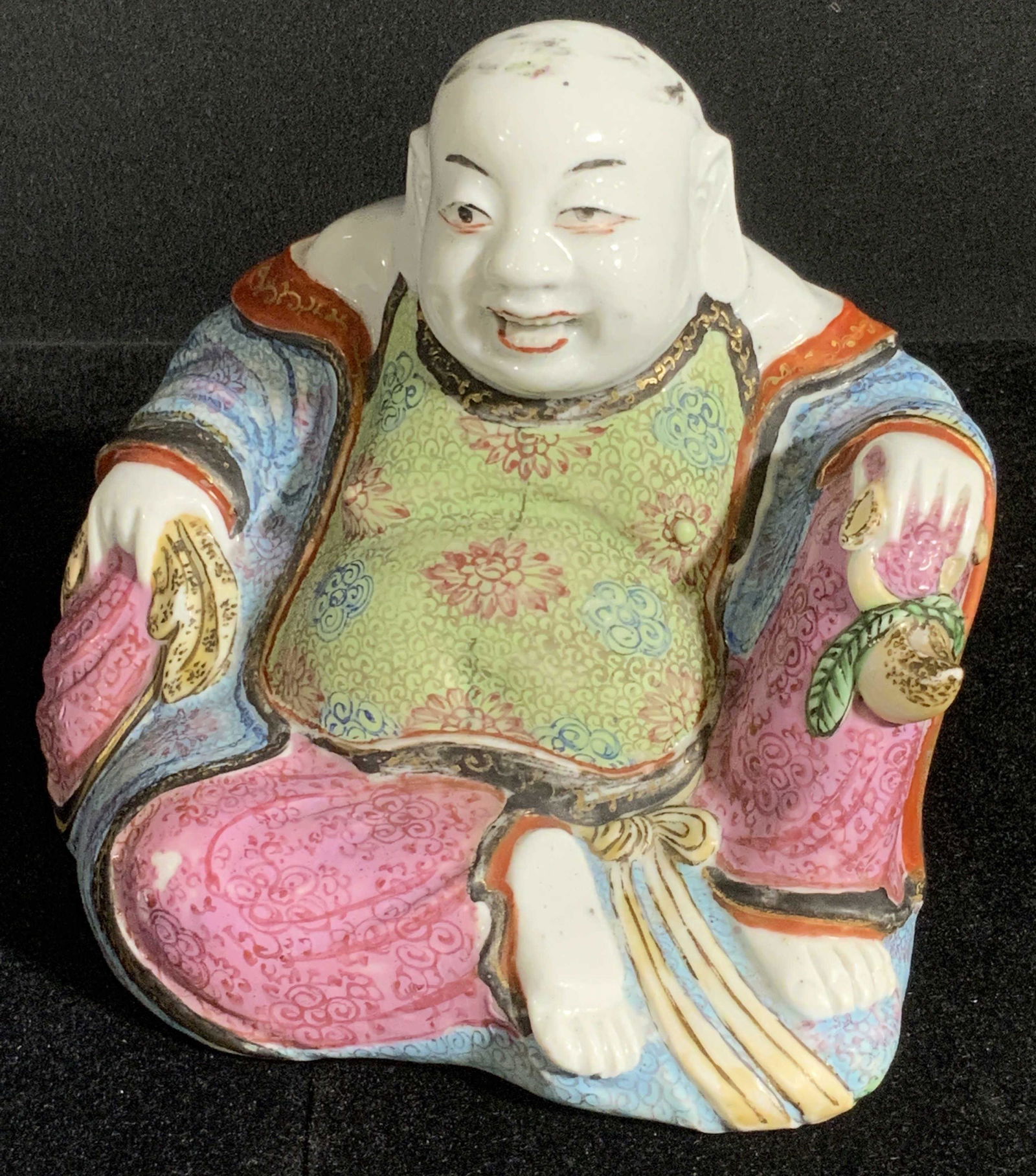 Handmade & Hand Painted Ceramic Buddha Figural (1 of 10)