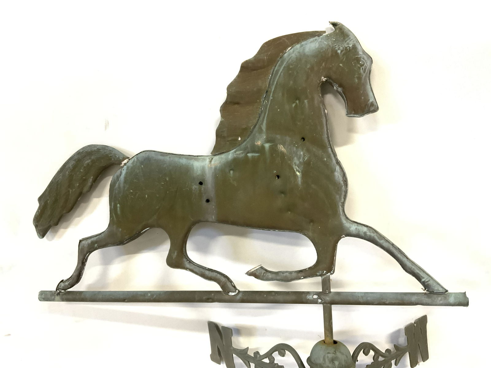 Antique Copper Horse Weathervane (1 of 14)